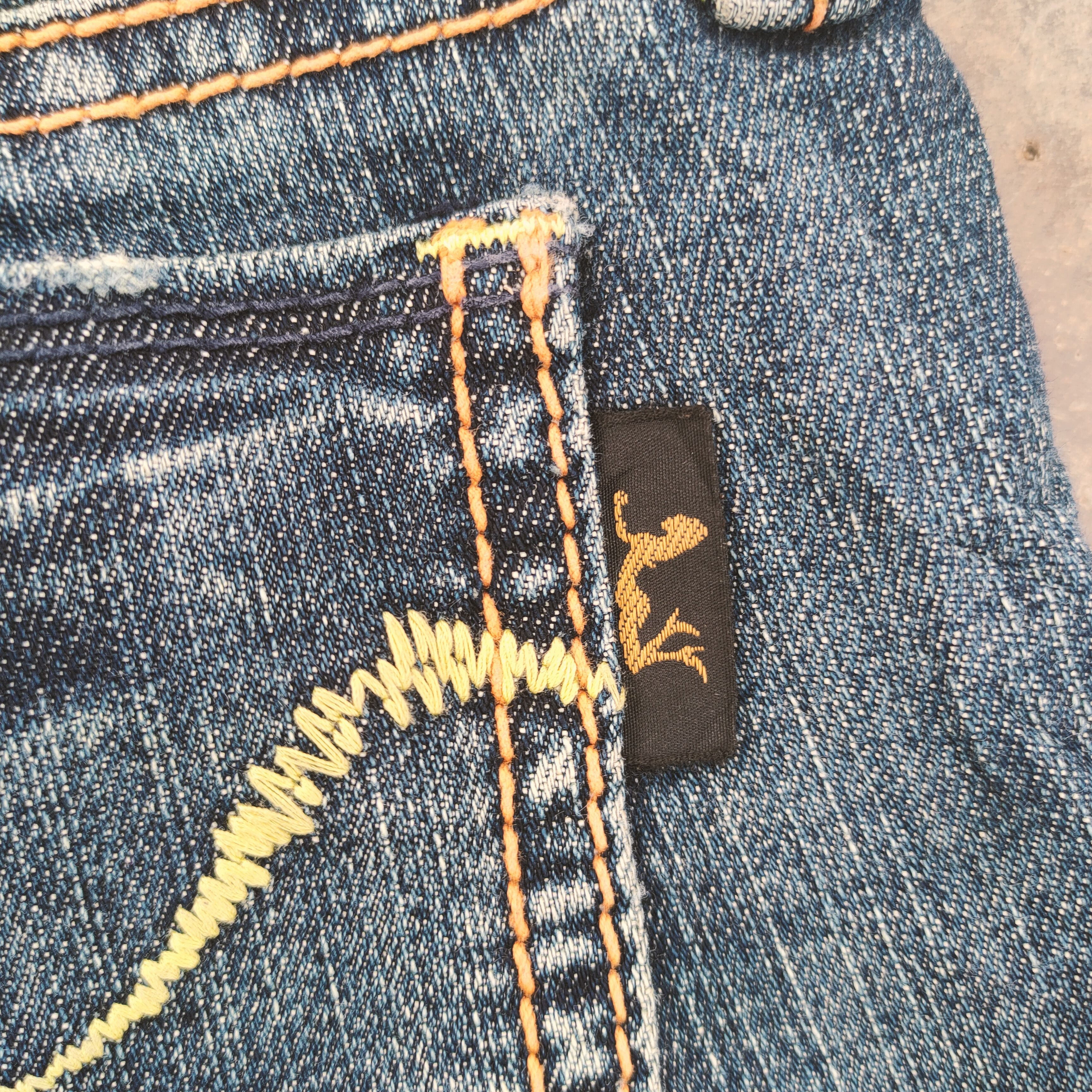 Japanese Brand NUVE FLARE FADED JEANS DENIM PANTS Size US 30 / EU 46 - 13 Thumbnail