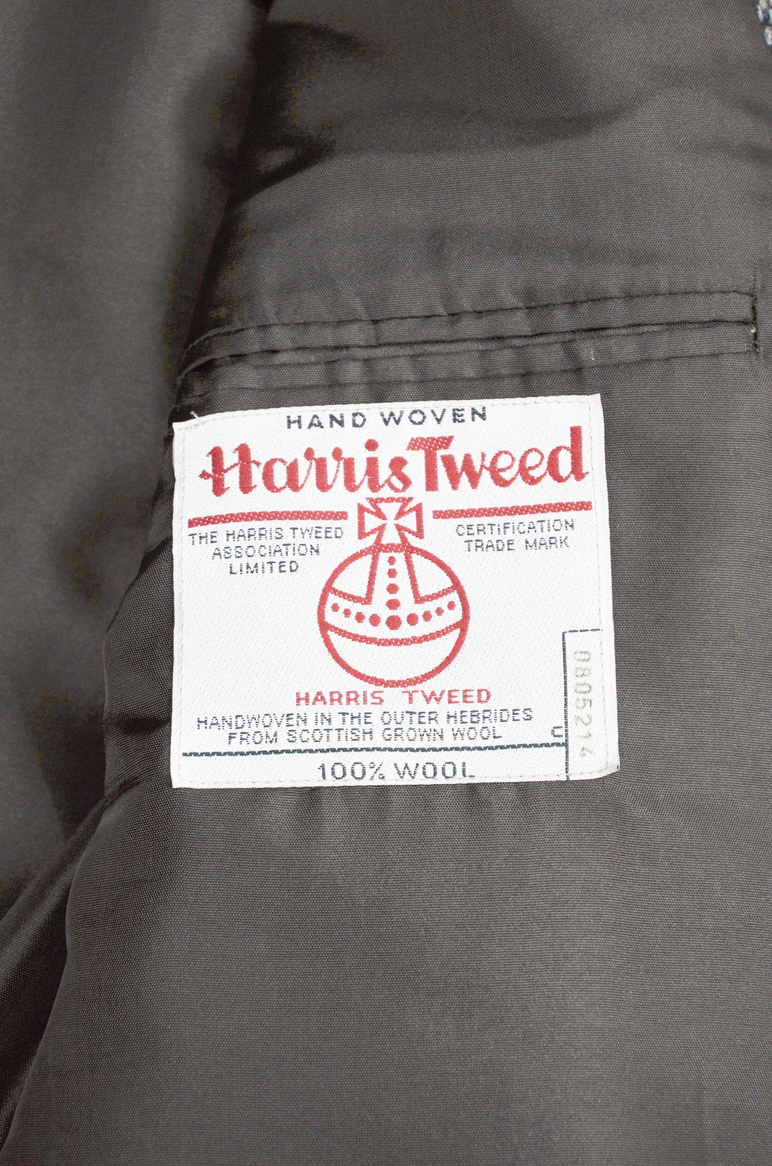 Harris Tweed Harris Tweed Herringbone Wool Blazer Grey Blue - Size 42R Size 42R - 8 Thumbnail