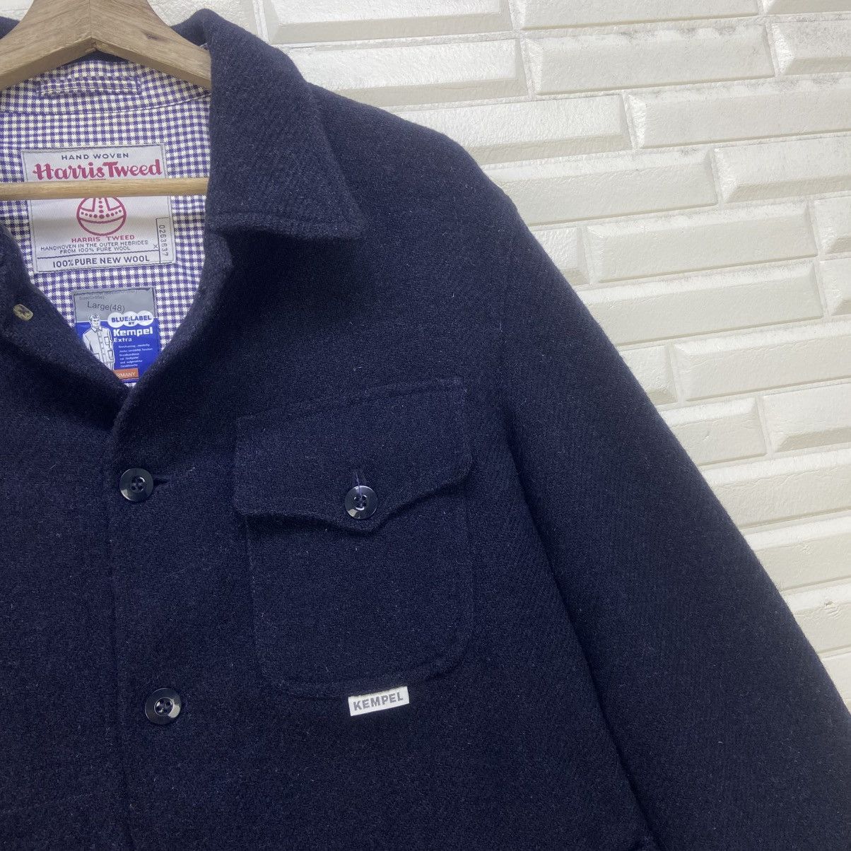 Harris Tweed Vintage Harris Tweed Blue Label Kempel Field Wool Jacket Size US S / EU 44-46 / 1 - 11 Thumbnail
