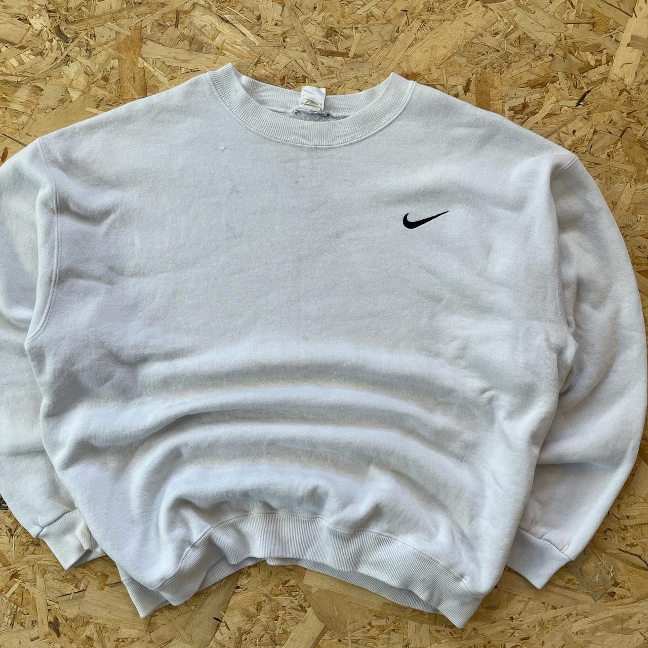 Nike × Vintage Vintage 90s White Nike Size US XL / EU 56 / 4 - 2 Thumbnail
