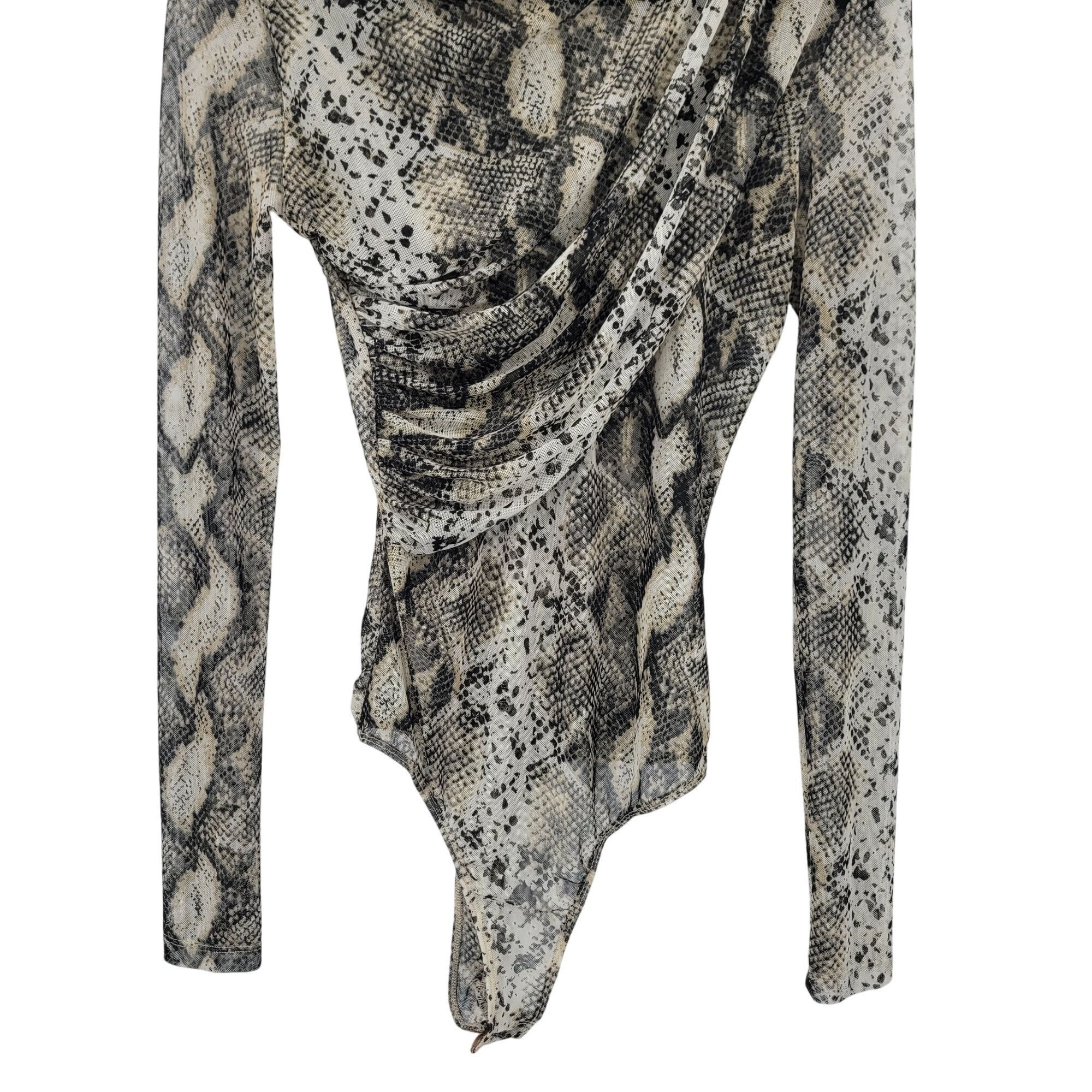 Designer JLuxlabel Snake Long Sleeve Wrap Bodysuit Leggings Set Sz M Size M / US 6-8 / IT 42-44 - 9 Thumbnail