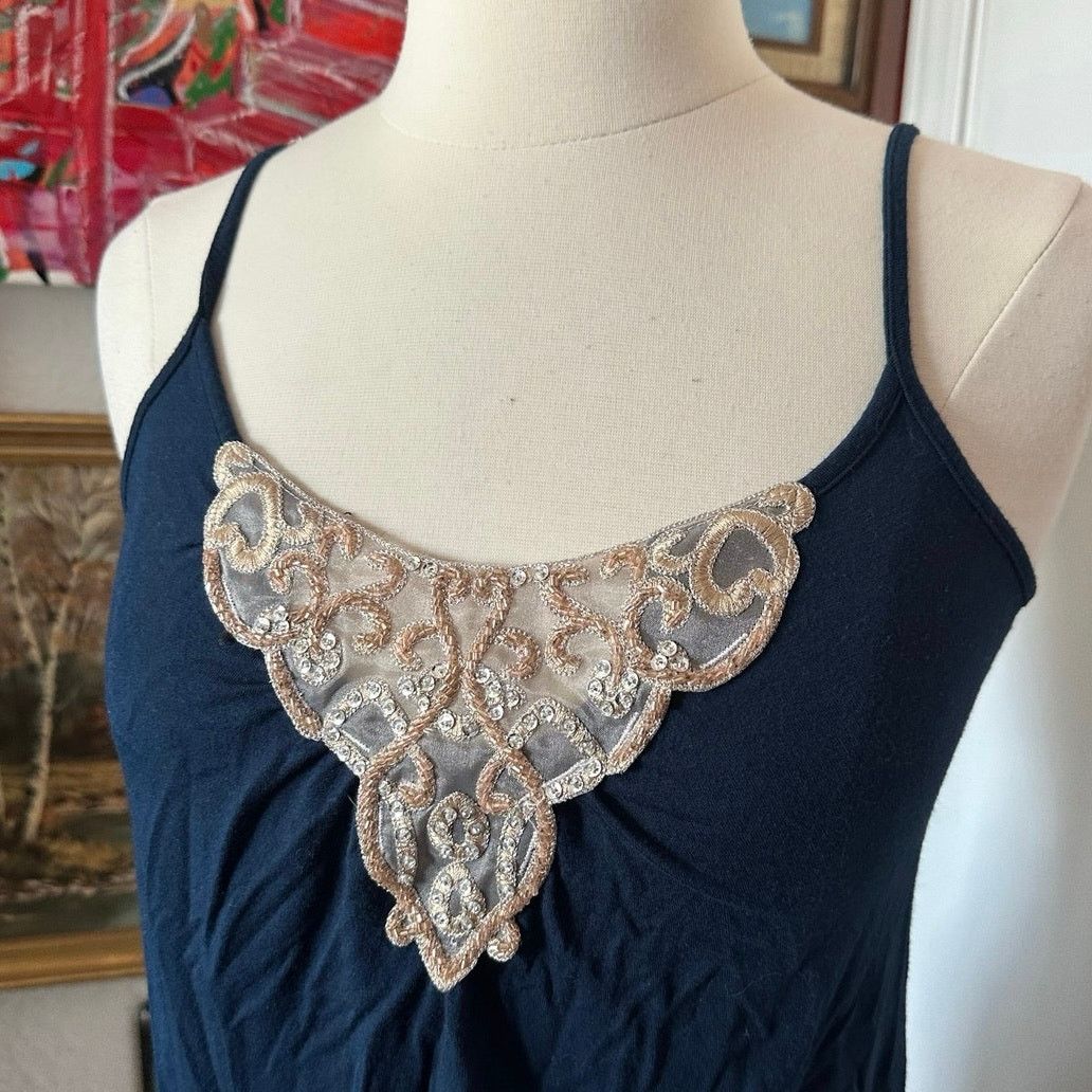Other metro 7 blue lace tank top Size M / US 6-8 / IT 42-44 - 2 Thumbnail