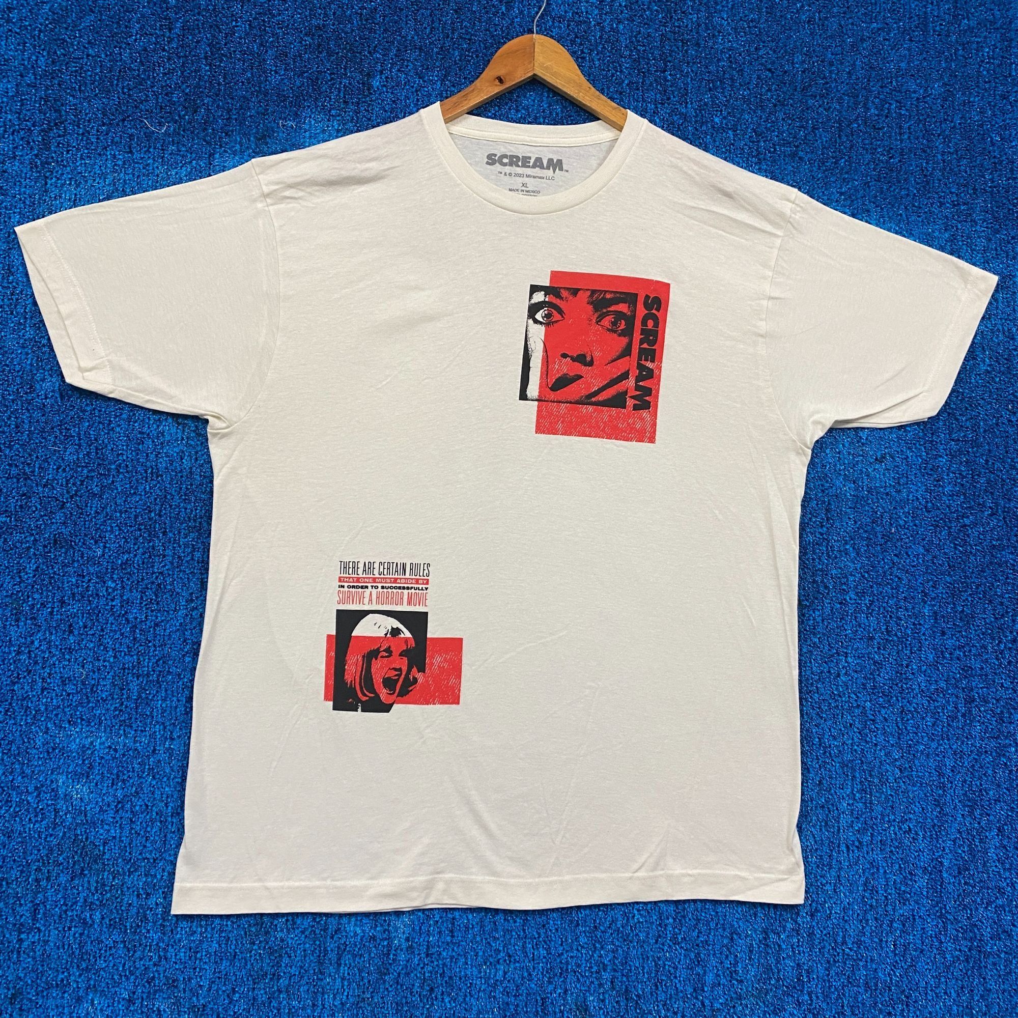 Very Rare Scream Movie Posters Horror Promo Tee XL | Grailed