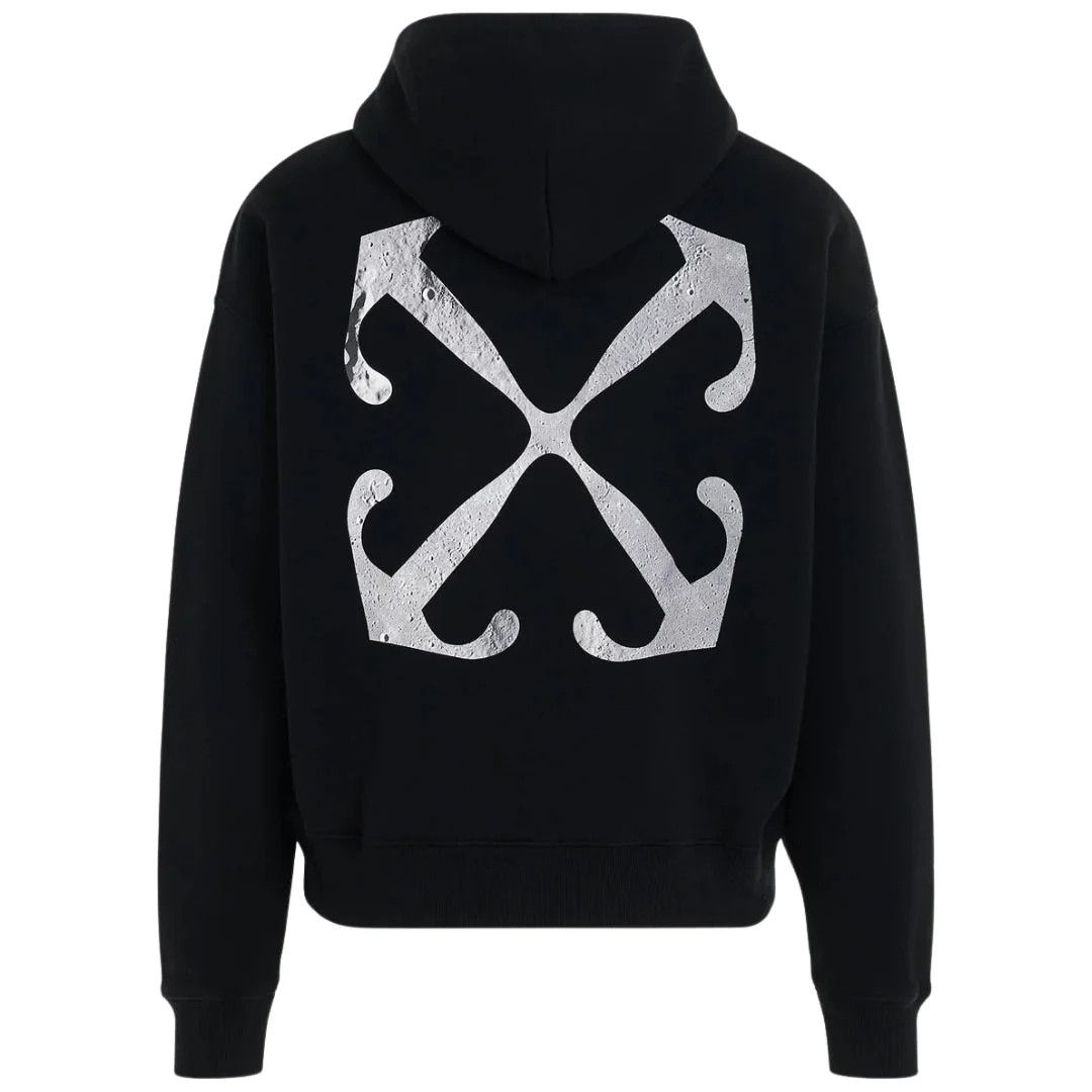 Off-White o1w1db10824 Lunar Arrow Skate Hoodie in Black Size US XL / EU 56 / 4 - 1 Thumbnail