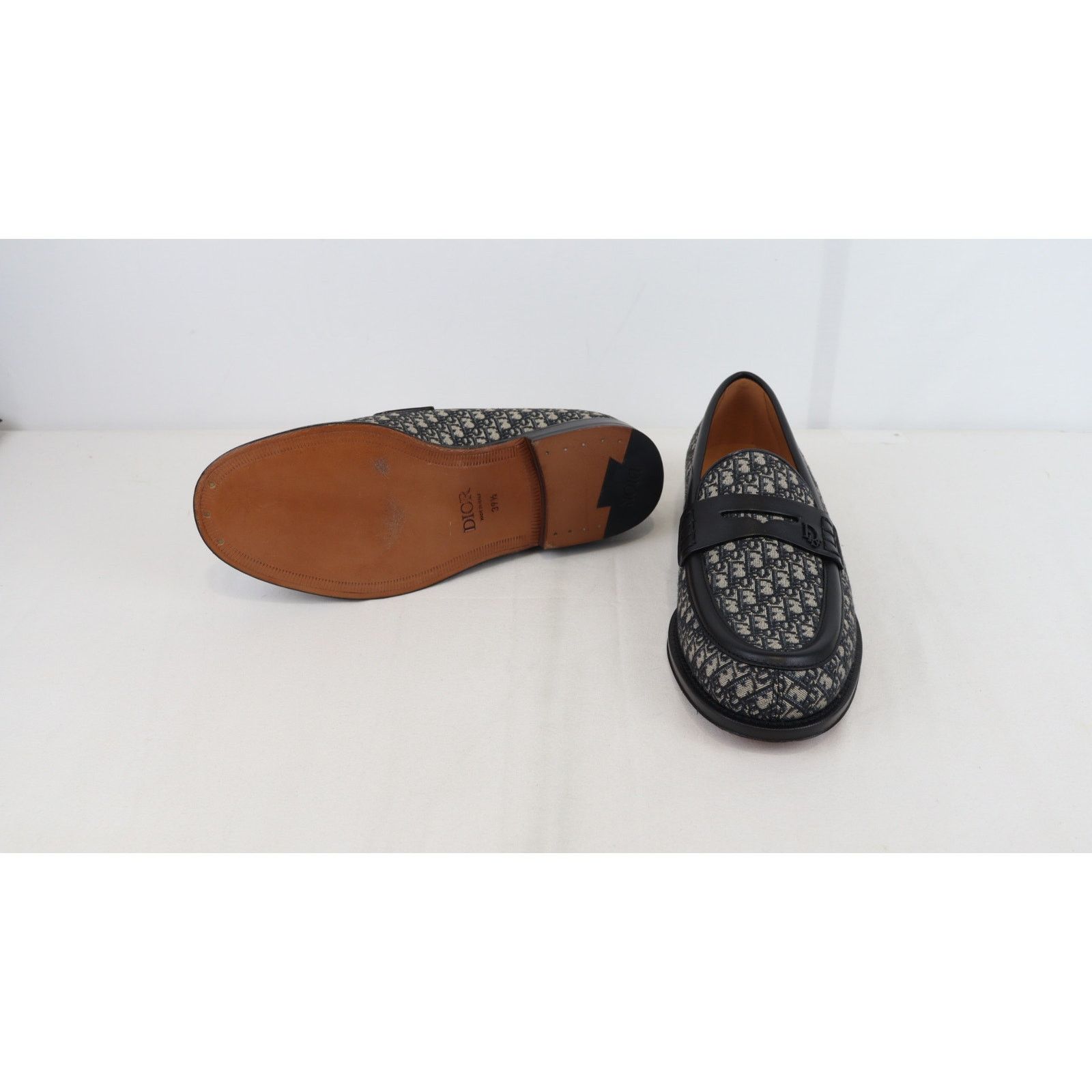 Dior o1rshd1 Q:2 / Granville Loafer Do Jacquard in Black/Beige Size US 8 / EU 41 - 8 Thumbnail