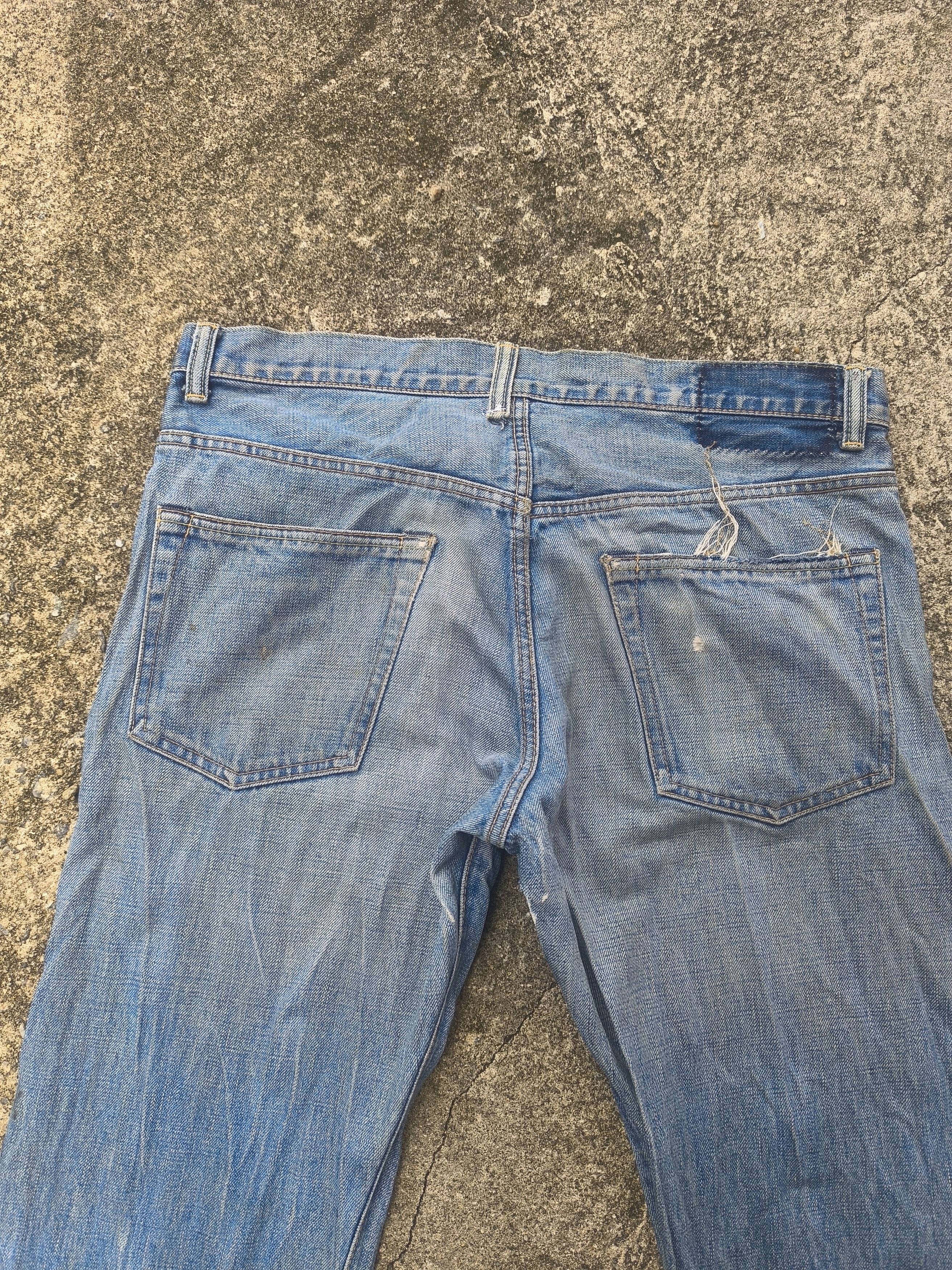Beams Plus × Japanese Brand DISTRESSED SELVEDGE DENIM BEAMS Size US 34 / EU 50 - 9 Thumbnail