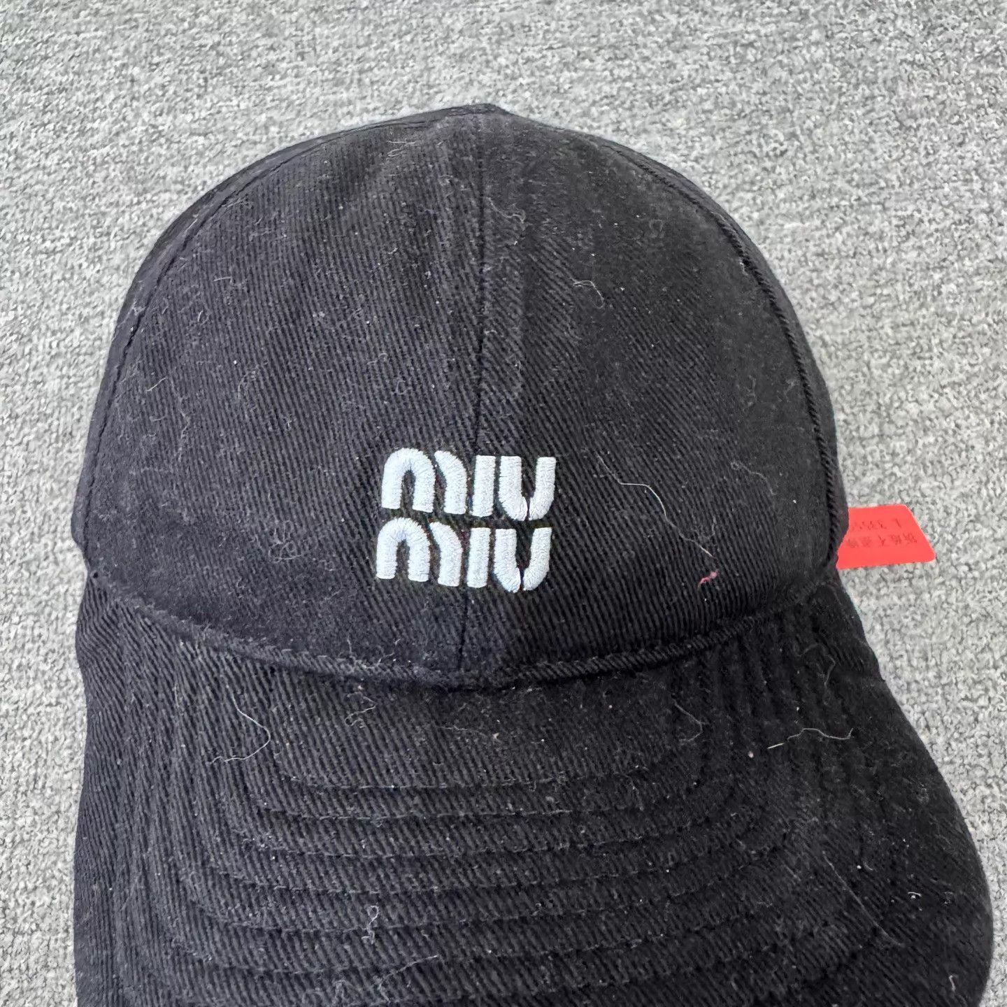 Miu Miu MIU MIU Logo Embroidered Corduroy Baseball Cap 99 New Size ONE SIZE - 3 Thumbnail