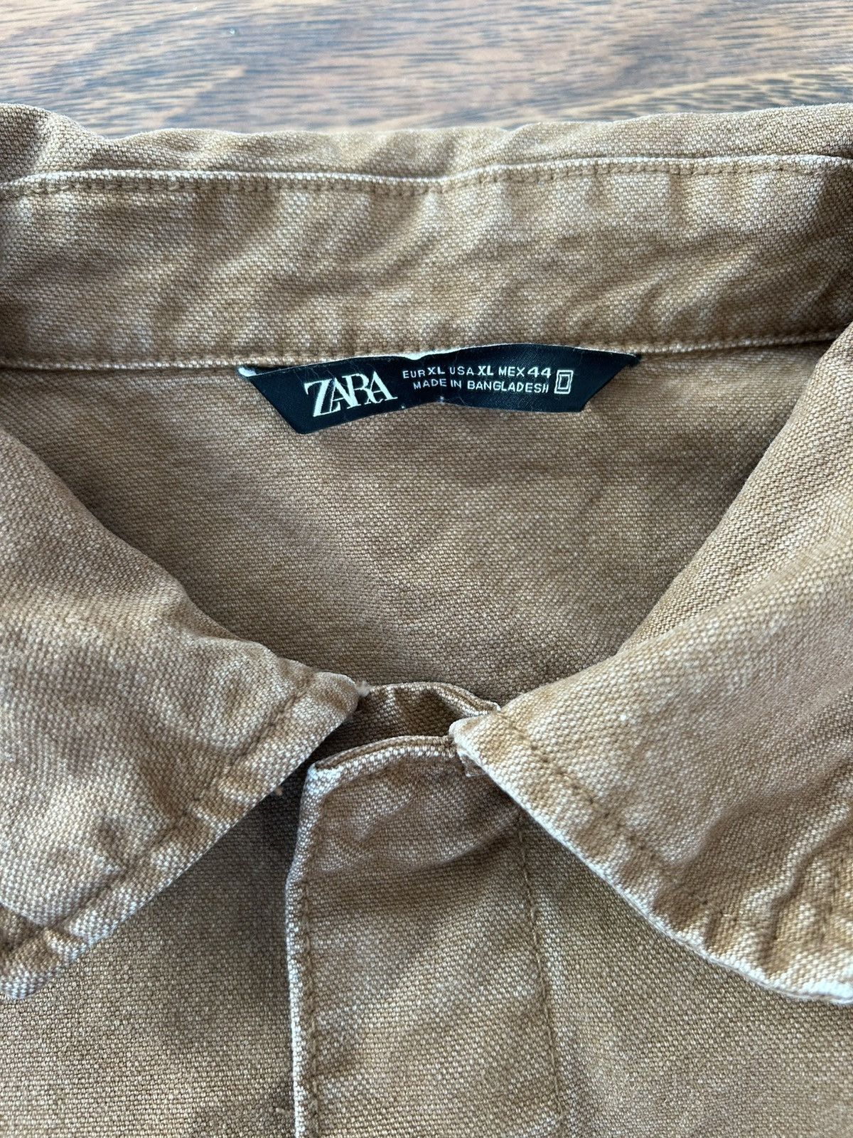 Zara Tan/brown denim Zara Jacket Size US XL / EU 56 / 4 - 3 Thumbnail