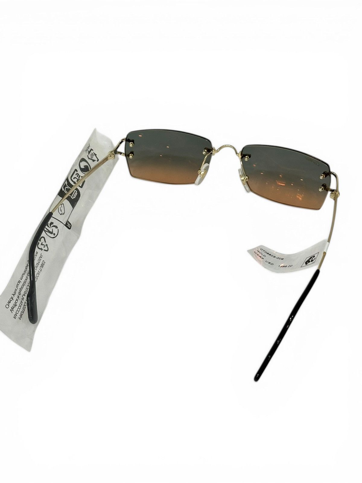 Cartier Cartier Rectangle Ombre Rimless Sunglasses CT0550S Size ONE SIZE - 6 Thumbnail