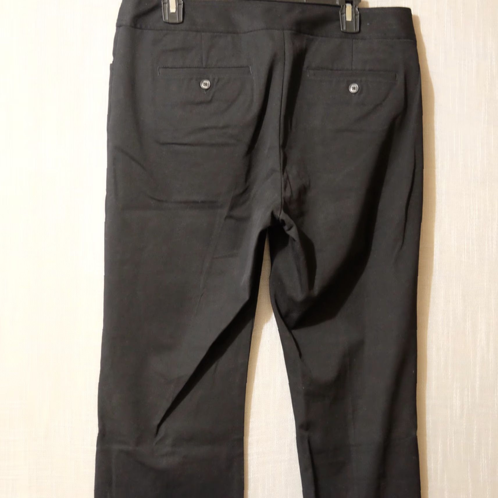 Chaps Chaps Dress Pants Straight Leg Black Super Stretch Mid-Rise Womens 12 Pants black dress pants stretch mid rise Regular Womens Size 34" / US 12 / IT 48 - 6 Thumbnail