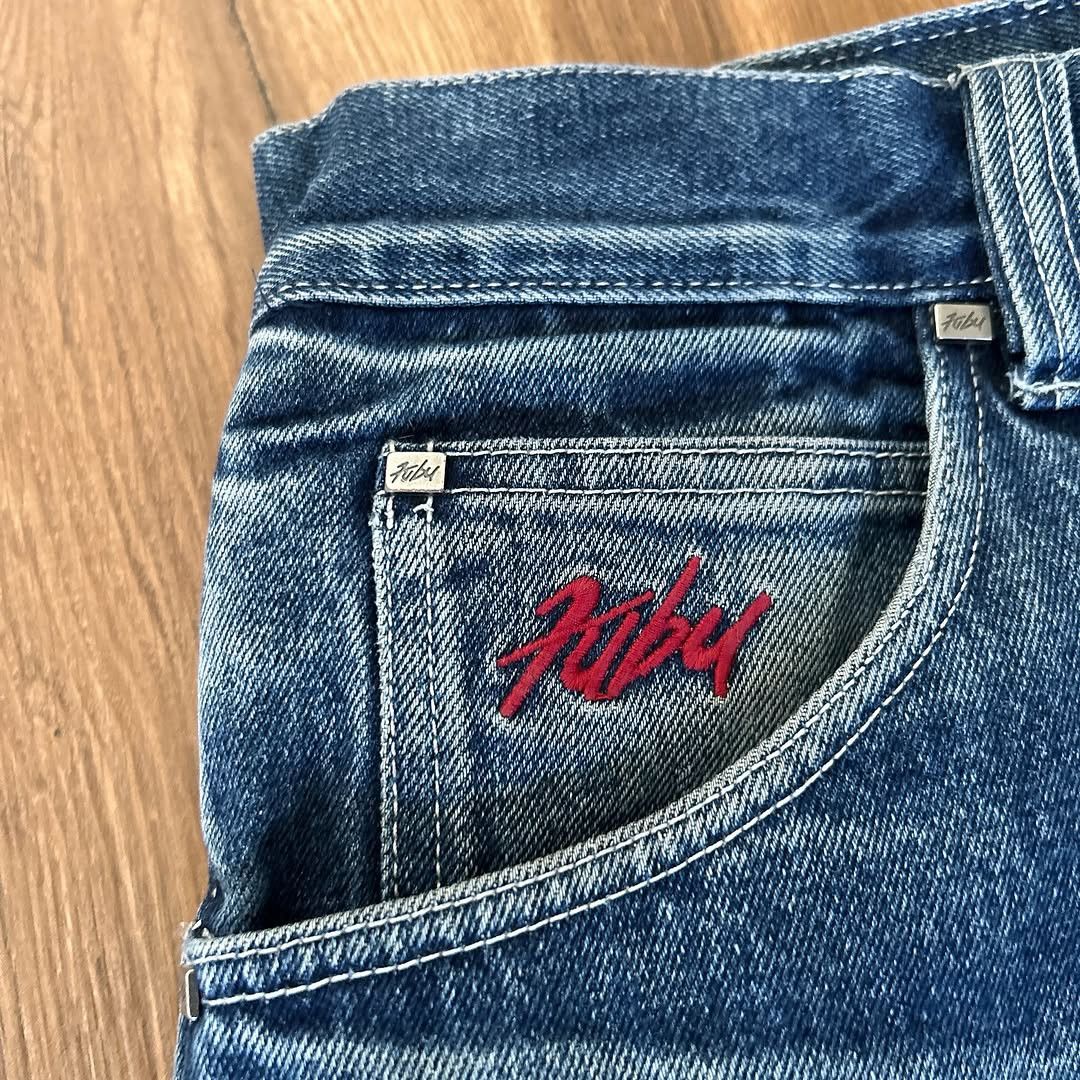 Fubu × Vintage Y2k Fubu Embroidery Denim Jorts Size US 36 / EU 52 - 6 Thumbnail