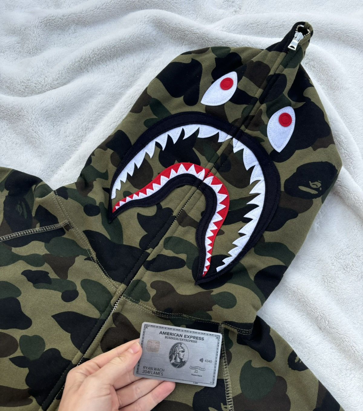 Bape ponr shark hoodie green best sale