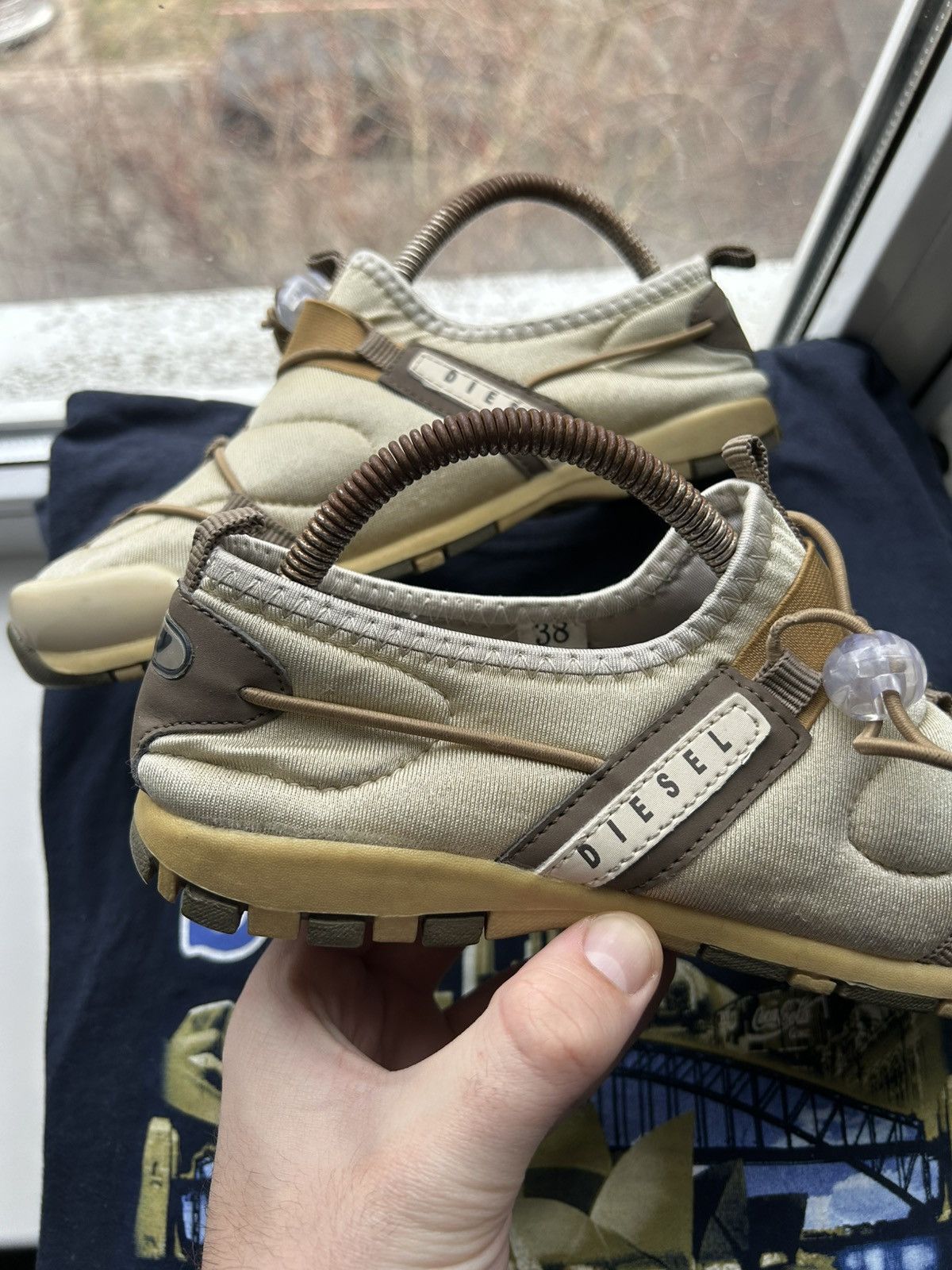 Diesel Vintage 90’s Diesel Footwear Japanese Style Low Top Sneakers Size US 7.5 / IT 37.5 - 2 Thumbnail