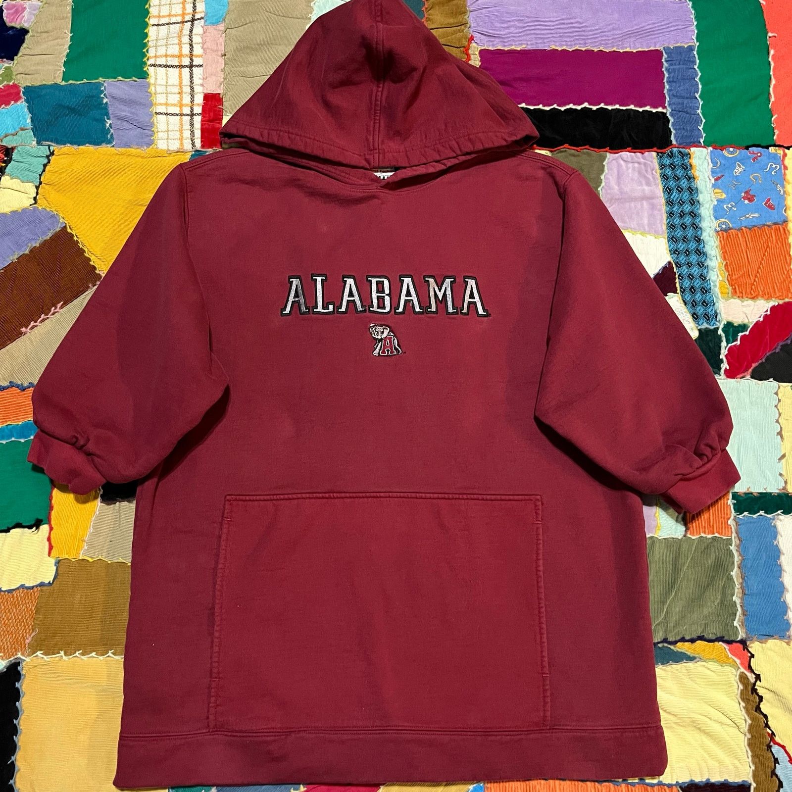 Foot Locker Vintage Foot Locker Alabama 3/4 Sleeve Red Hoodie Large Size US L / EU 52-54 / 3 - 1 Thumbnail