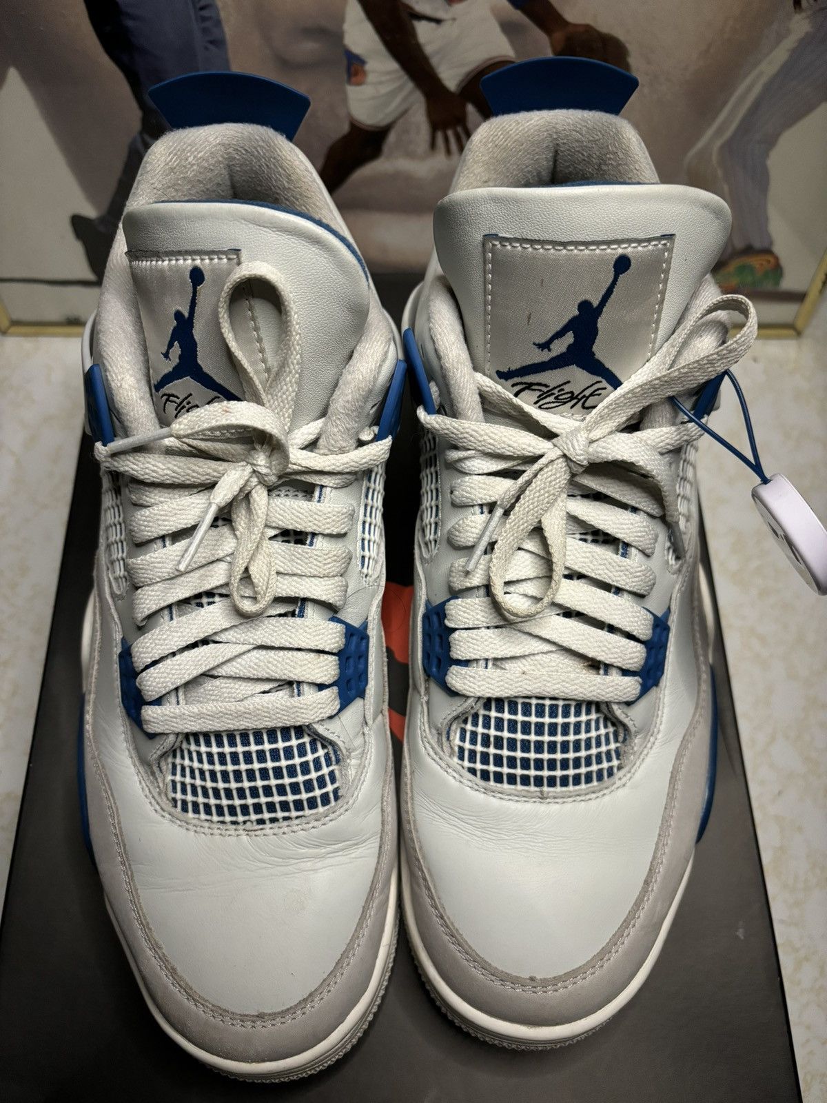 Jordan Brand Jordan Retro 4 ‘Military Blue’ Size US 9.5 / EU 42-43 - 2 Thumbnail
