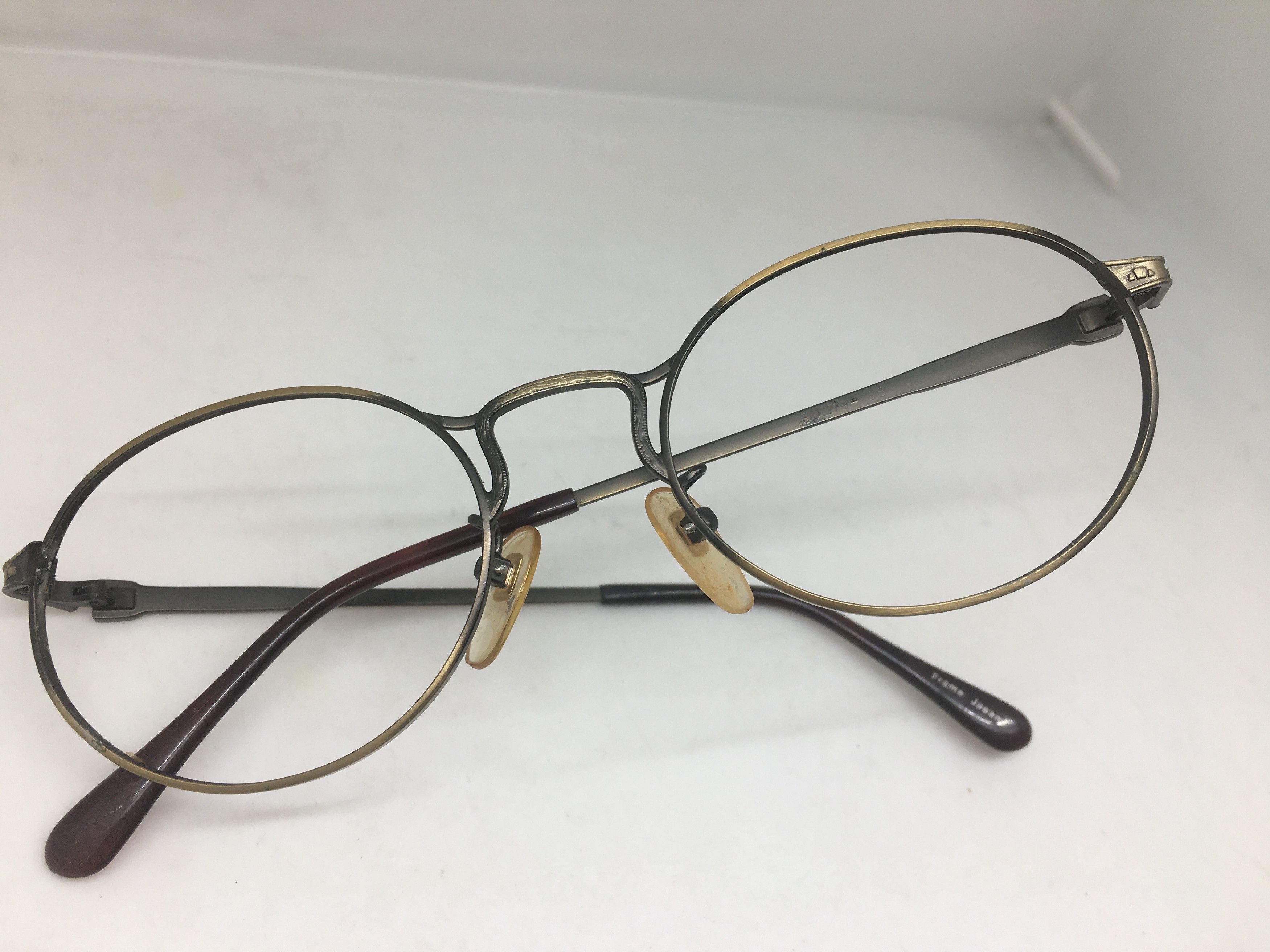Vintage Vintage Antique Copper Oval Aristocratic Eyeglasses Frame Size ONE SIZE - 8 Thumbnail