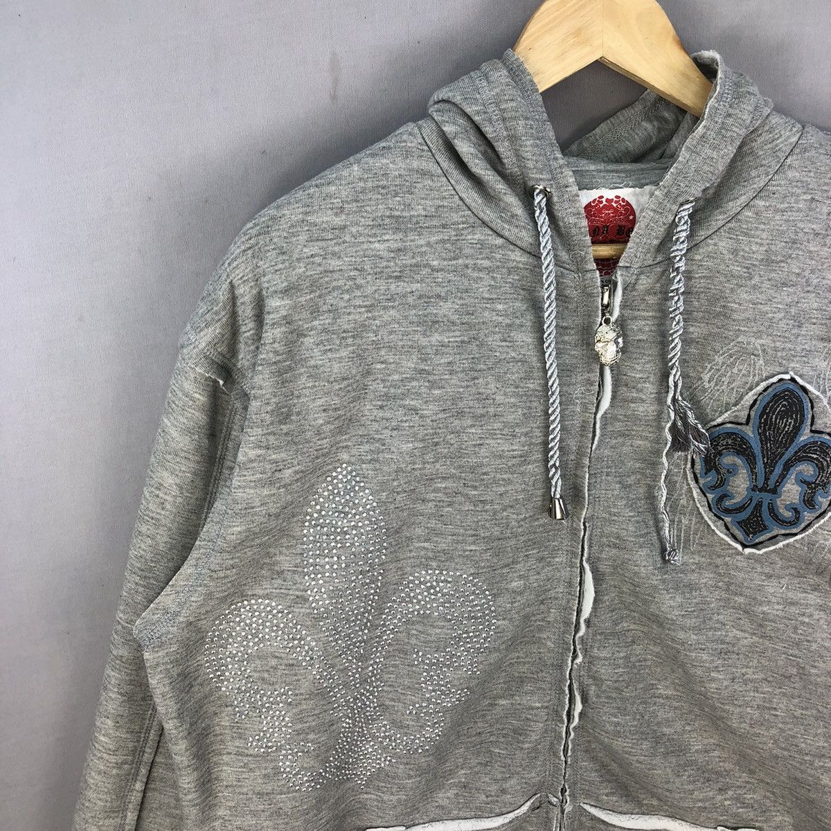 Affliction LBJ Co Crazy Fleur Zip Up Hoodie Jacket Like Chrome Hearts Size US L / EU 52-54 / 3 - 3 Thumbnail