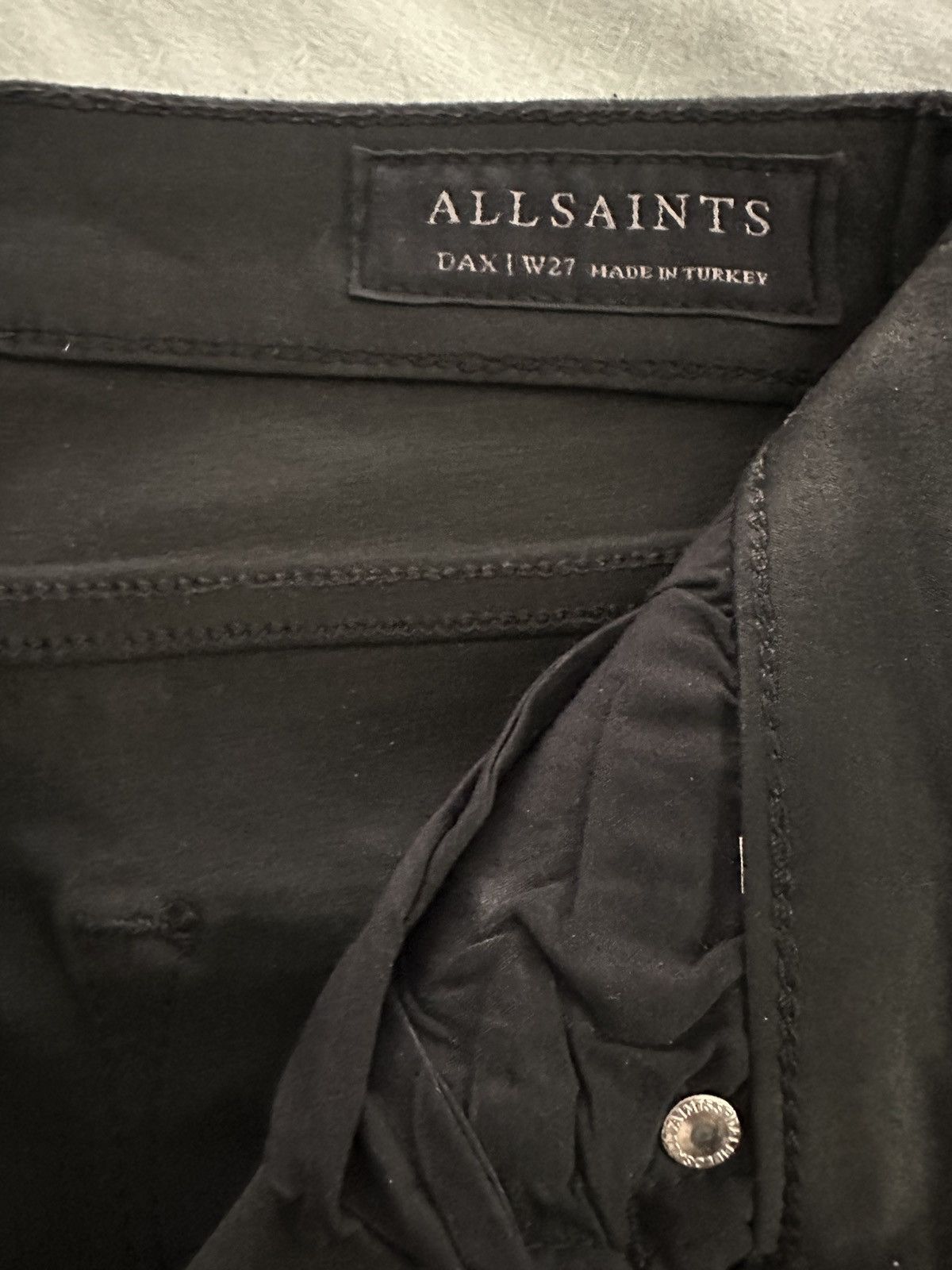 Allsaints AllSaints W27 Dax Jean in Coated Black Size 27" / US 4 / IT 40 - 2 Thumbnail