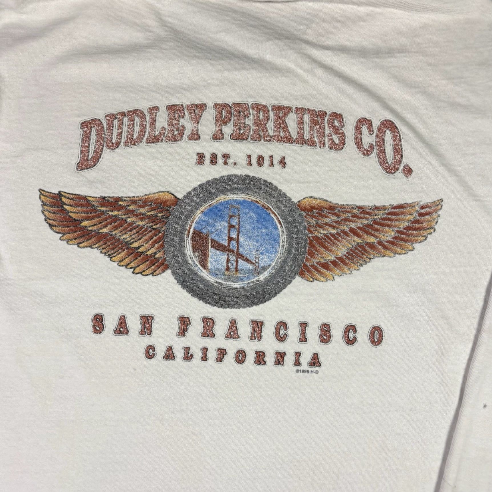 Harley Davidson VINTAGE Harley-Davidson T Shirt White Long Sleeve Biker Size Medium Y2K Mens Shirt Regular Cotton Knit Crew Neck Double-Sided Size US M / EU 48-50 / 2 - 5 Thumbnail
