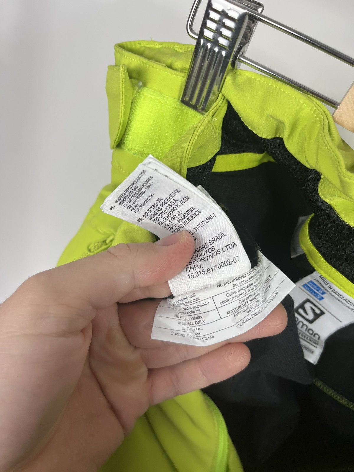 Salomon Salomon Ski Pants Yellow Snow Outdoor S AdvancedSkin Dry Size US 30 / EU 46 - 9 Thumbnail