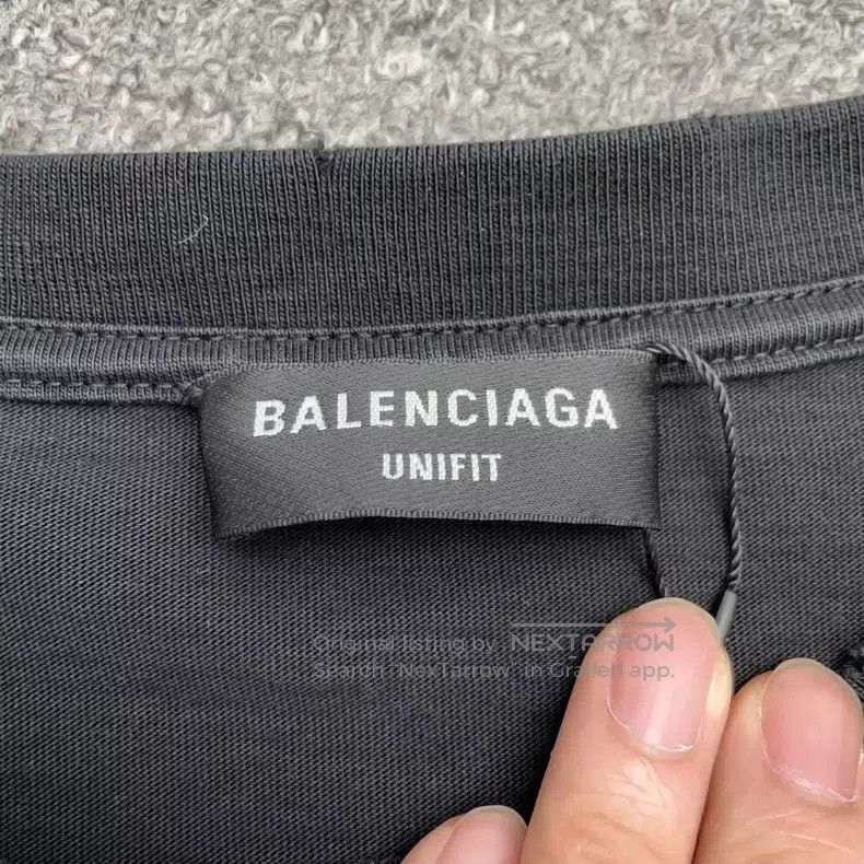 Balenciaga Balenciaga Free Embroidery Logo Black OS Short Sleeve Size US S / EU 44-46 / 1 - 3 Thumbnail