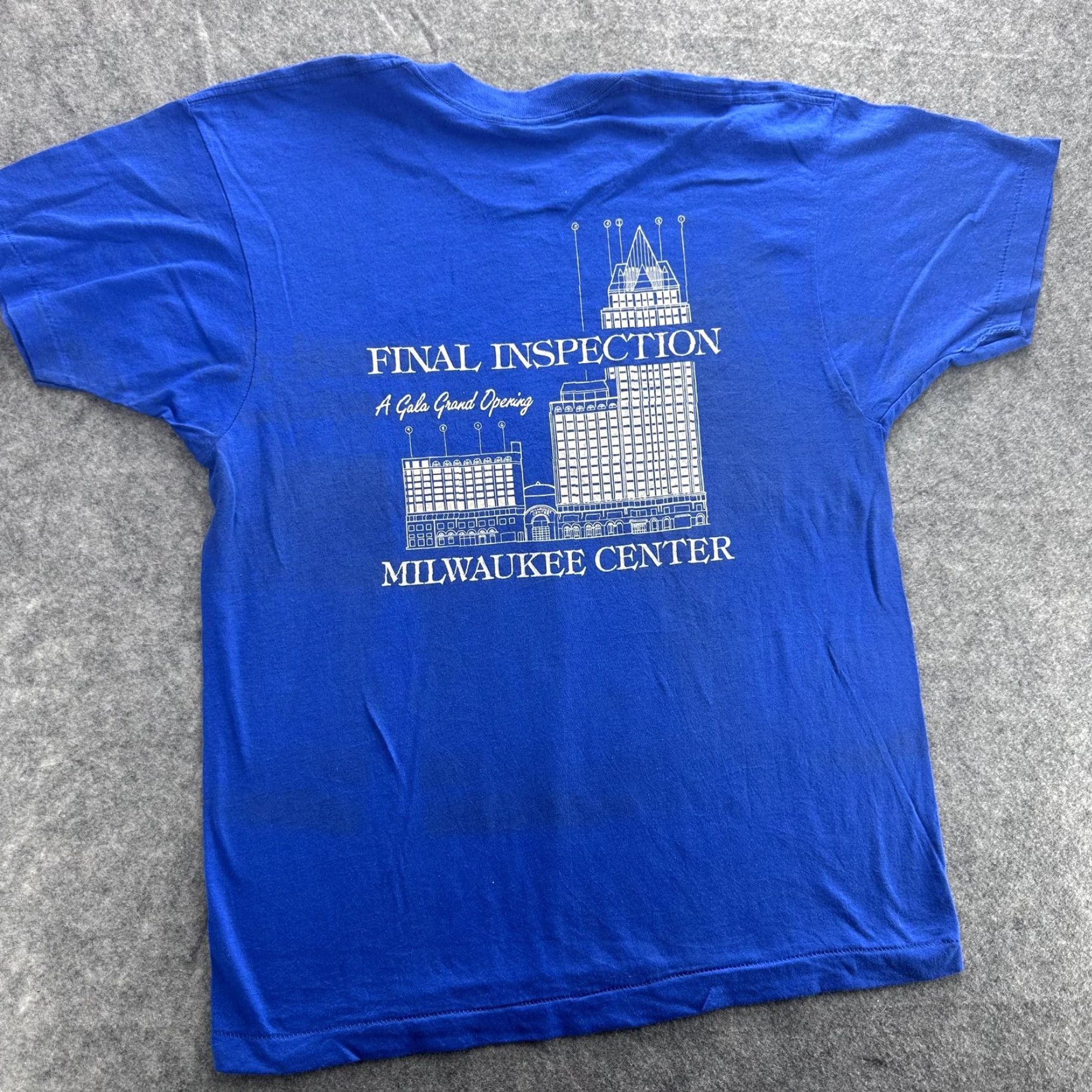 Vintage VINTAGE Milwaukee Center Final Inspection Shirt Mens Large Single Stitch 80s Size US L / EU 52-54 / 3 - 7 Thumbnail