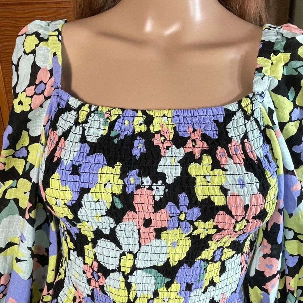 Free People NWT New $98 Free People Ariana Printed Crop Top Size XS Size XS / US 0-2 / IT 36-38 - 3 Thumbnail