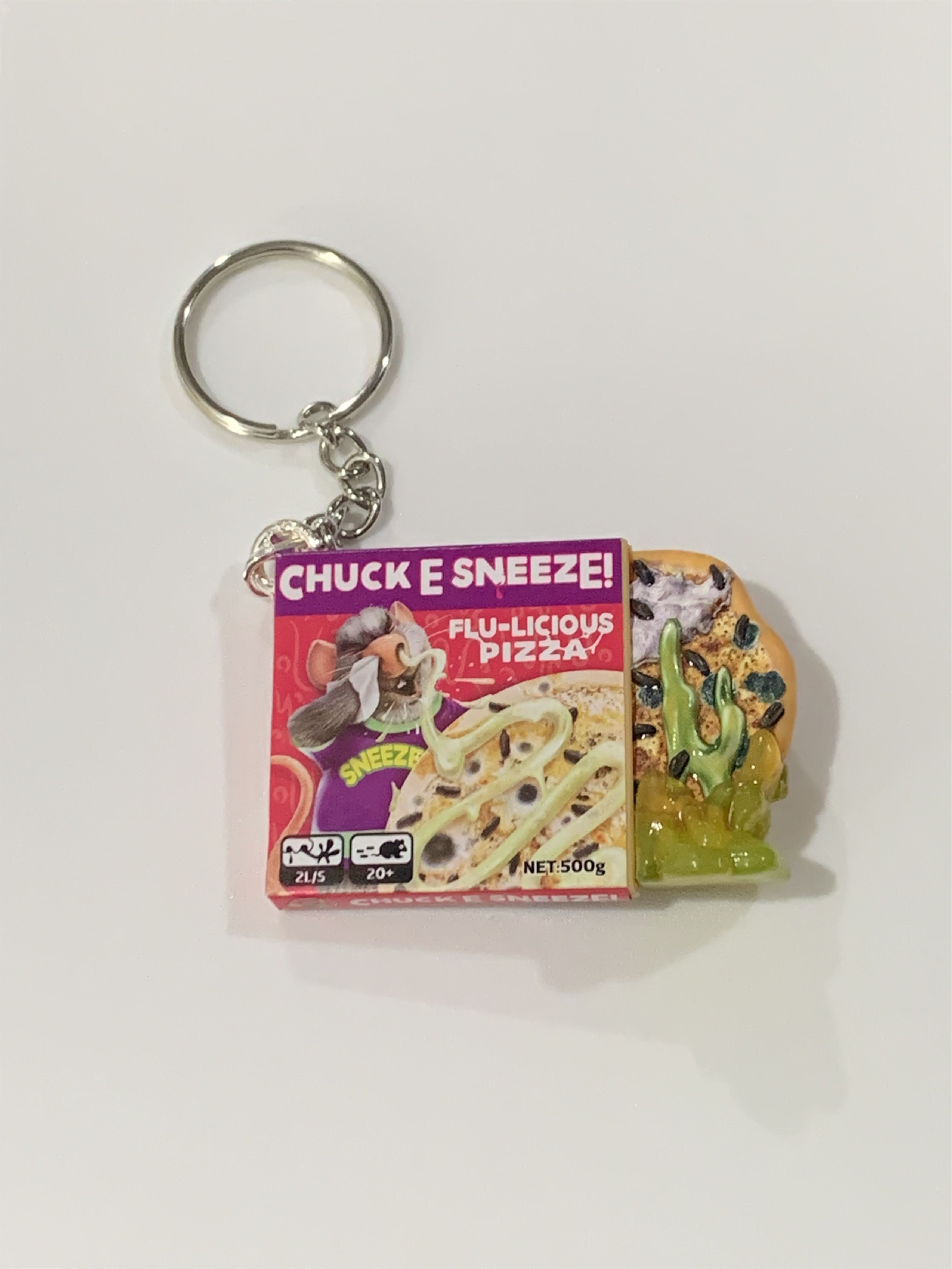 Other Gross Minis S2 Keychain - Chuck E. Sneeze Pizza Size ONE SIZE - 1 Thumbnail