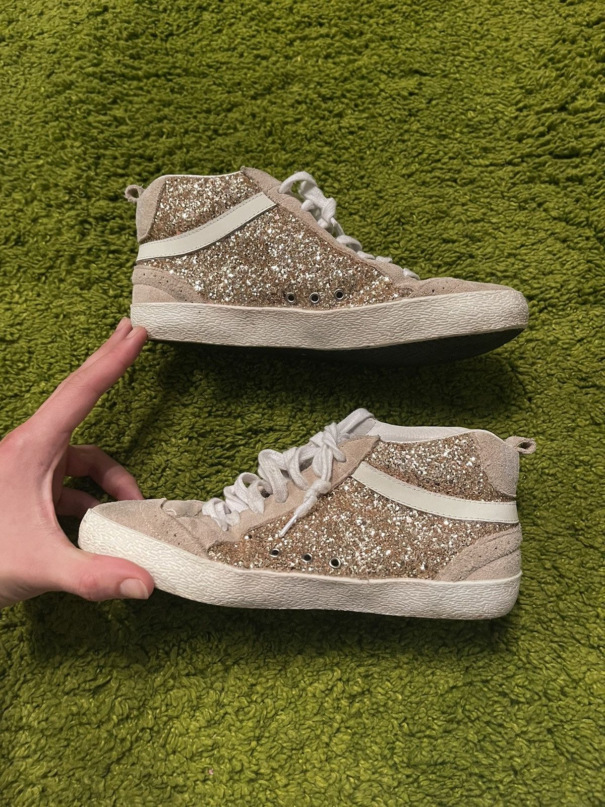 Designer × Golden Goose Golde Goose mid star avant garde shining sneakers Size US 10 / IT 40 - 5 Thumbnail