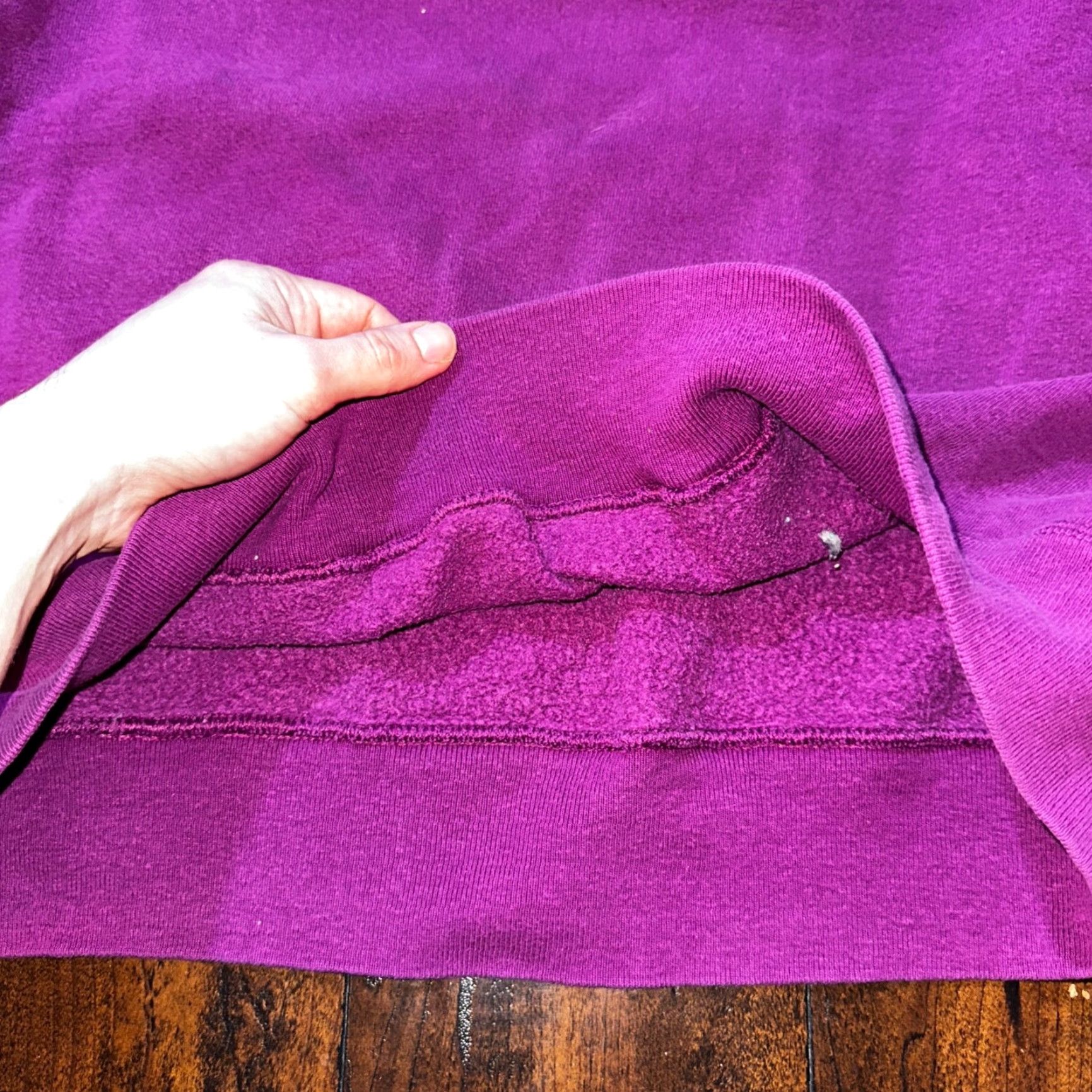 Champion VINTAGE Champion Sweatshirt XL Purple 90s USA Weave Blank Jumper Sweater Size US XL / EU 56 / 4 - 6 Thumbnail