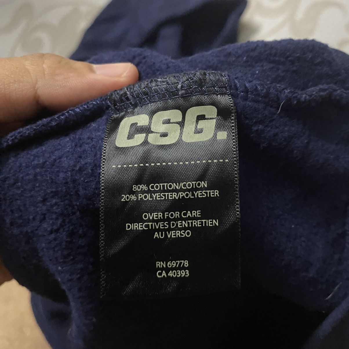 CSG CSG Plain Navy Blue Hoodie Size US S / EU 44-46 / 1 - 6 Thumbnail