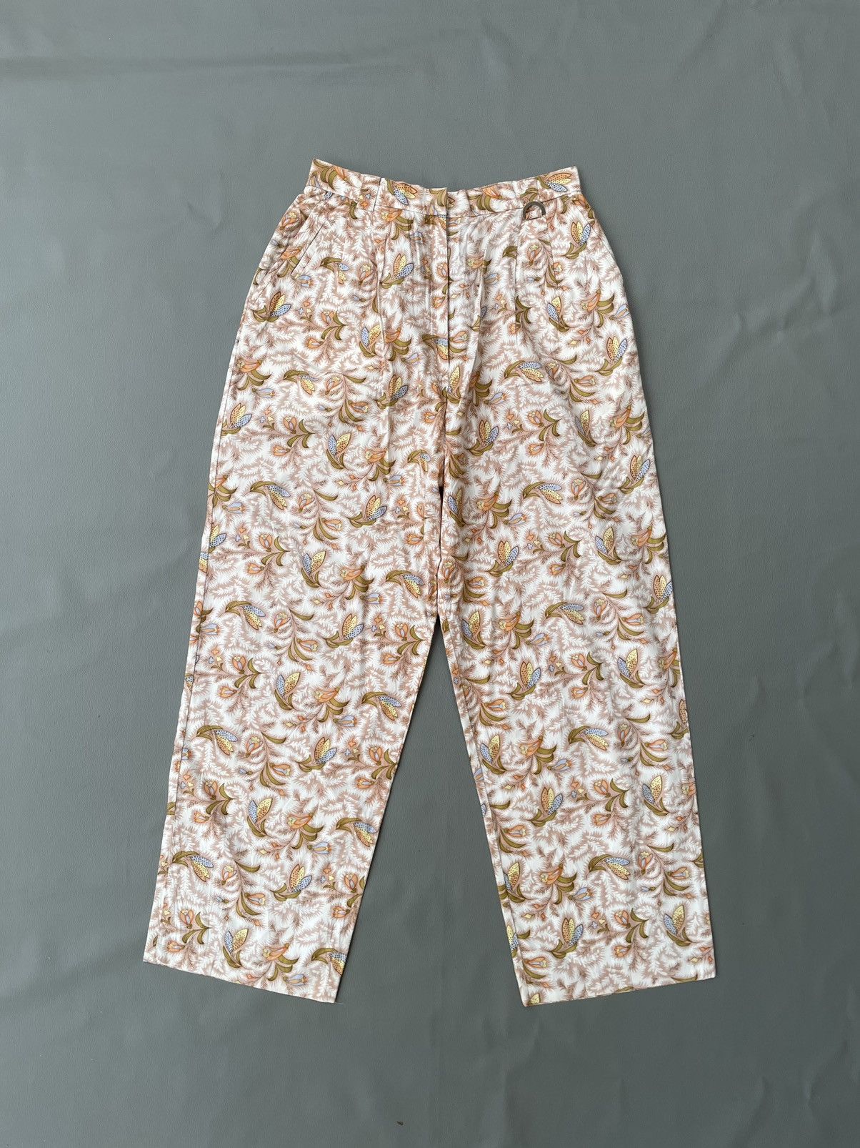 Christian Dior Monsieur Vintage Christian Dior Floral Monogram Pants Size 26" / US 2 / IT 38 - 1 Thumbnail