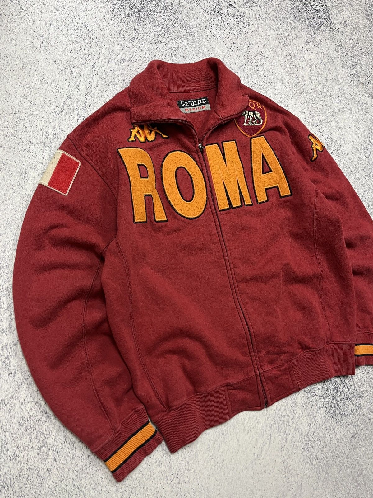 Kappa Vintage AS Roma Italy Kappa Soccer Track Jacket Blockcore Size US M / EU 48-50 / 2 - 5 Thumbnail