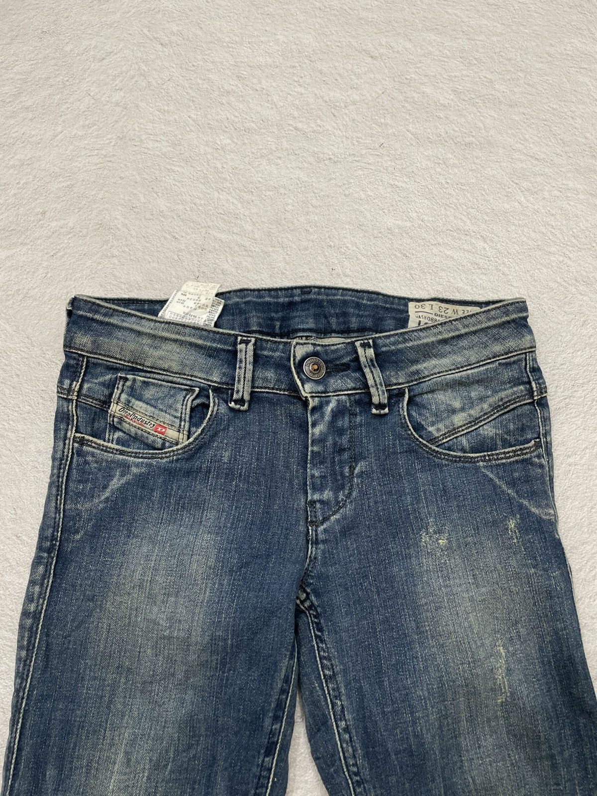 Diesel 2000s Diesel Lowette Denim Mudwash Ripped Jeans Y2K Hysteric Size 25" / US 0 / IT 36 - 5 Thumbnail