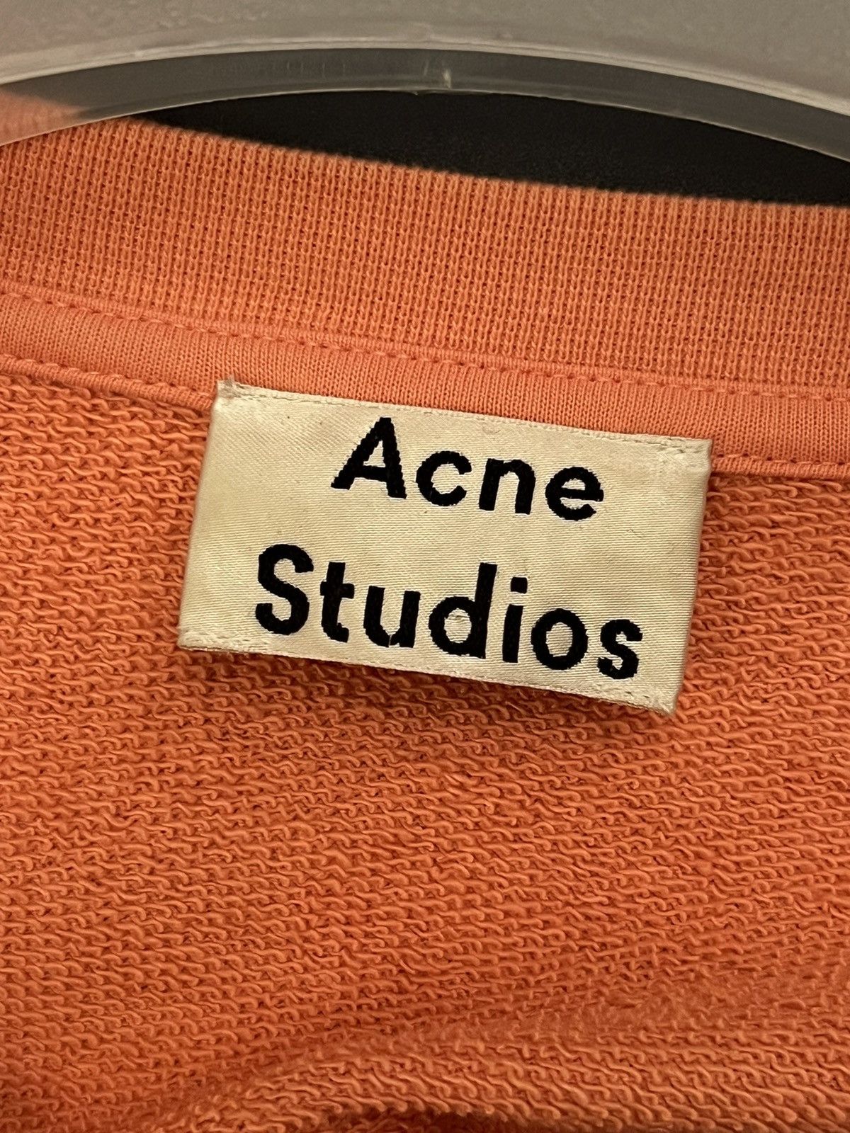 Acne Studios L Casey Salmon Peach Classic Crewneck Sweat-shirt Size US L / EU 52-54 / 3 - 3 Thumbnail