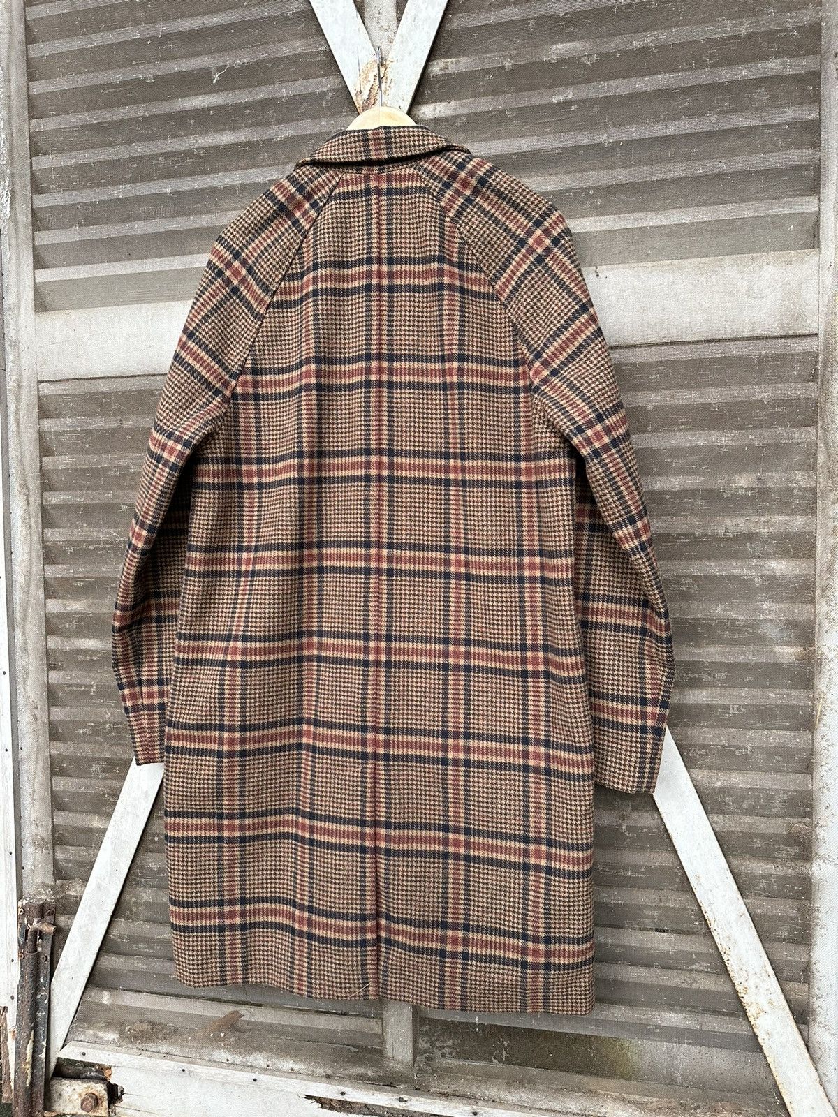 Gap GAP NOVA CHECK DOUBLE BREASTED 100% WOOL LONG JACKET Size US M / EU 48-50 / 2 - 10 Thumbnail