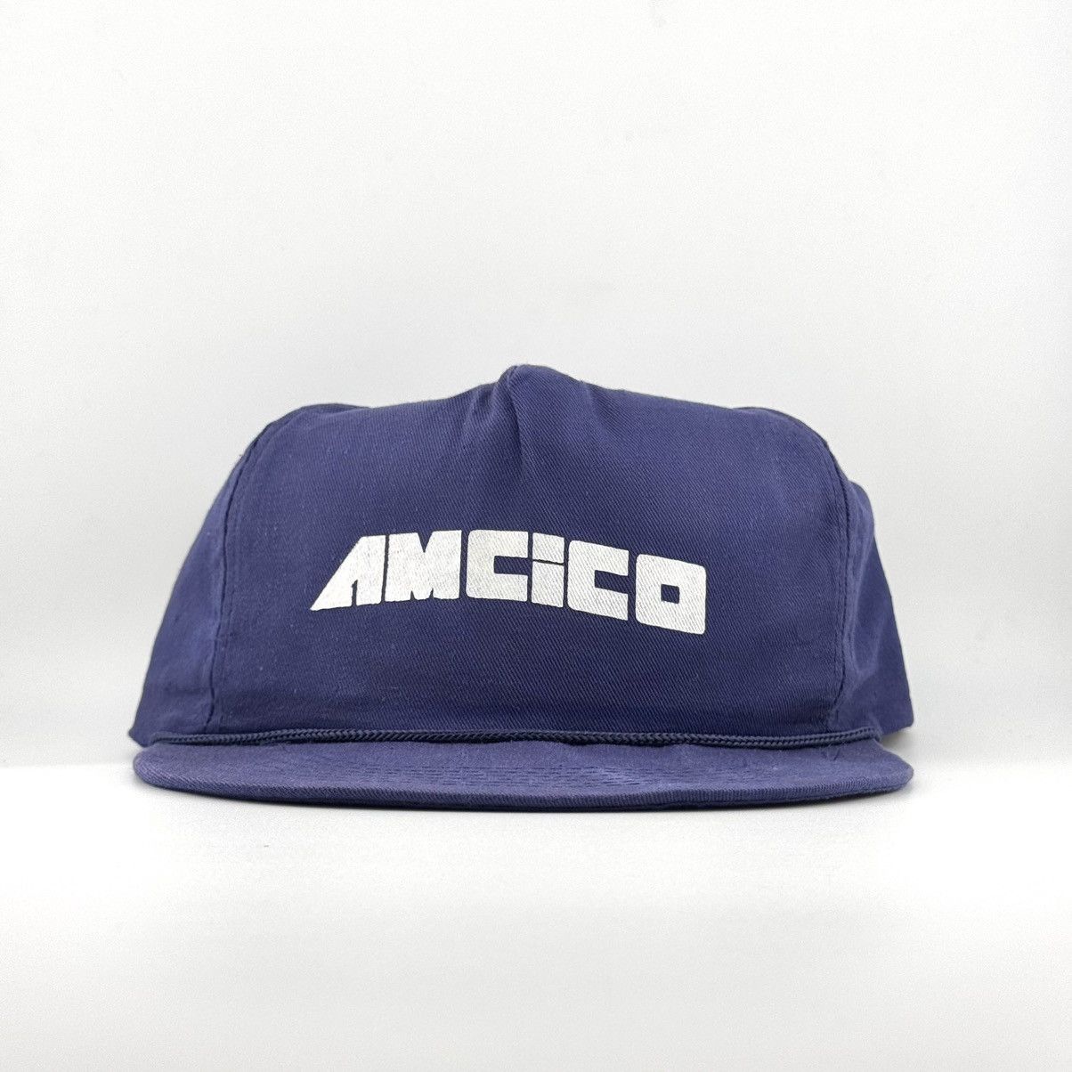 Vintage Vintage AMCICO Industrial Promo Cap Navy Workwear Retro Hat Size ONE SIZE - 1 Thumbnail