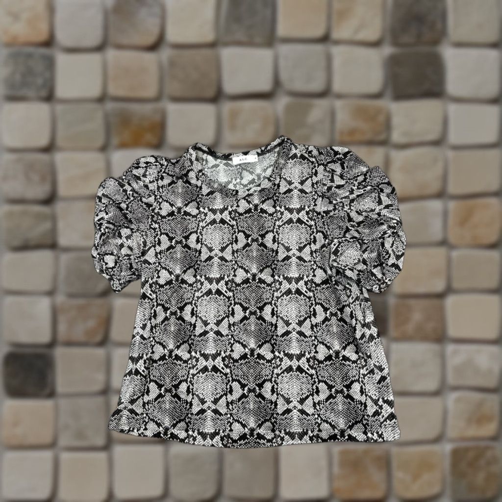 Vintage A.L.C. Shirt Womens Medium Gray Black Cotton Pullover Size M / US 6-8 / IT 42-44 - 1 Thumbnail