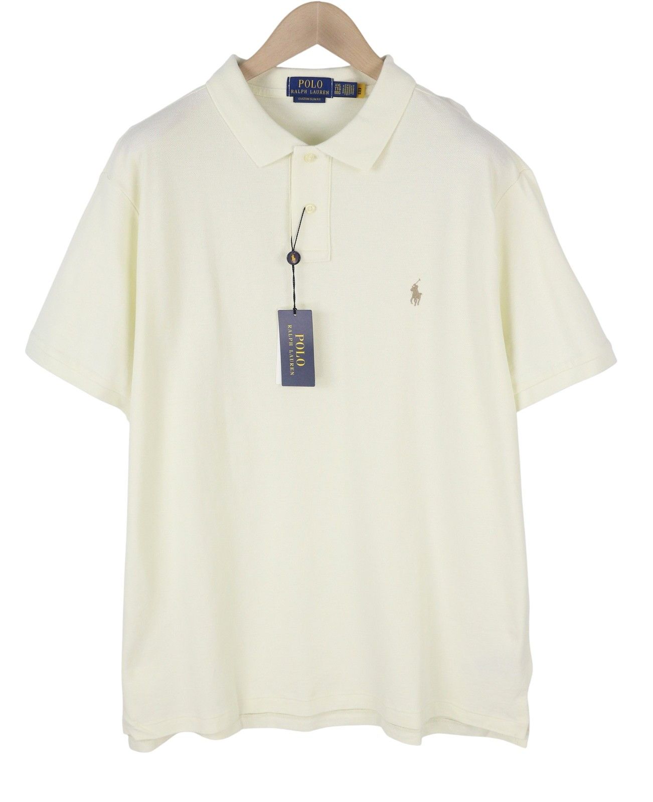 Ralph Lauren CUSTOM SLIM FIT 2XL Cream Embroidered Logo 87884 Size US XXL / EU 58 / 5 - 2 Thumbnail