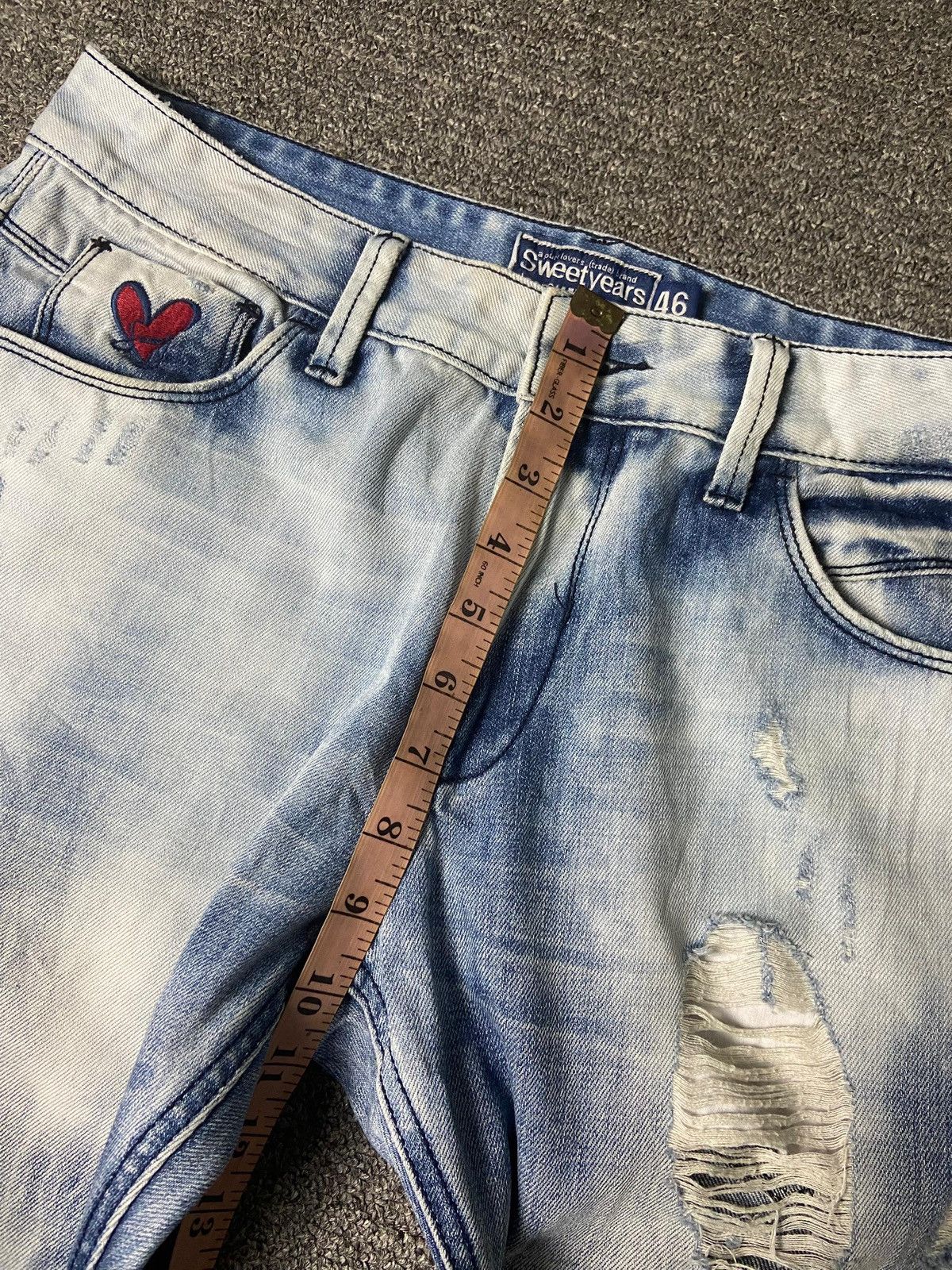 Japanese Brand × Seditionaries × Vintage SWEETYEARS Brand Acid Wash Ripped Jeans (132) Size US 32 / EU 48 - 14 Thumbnail