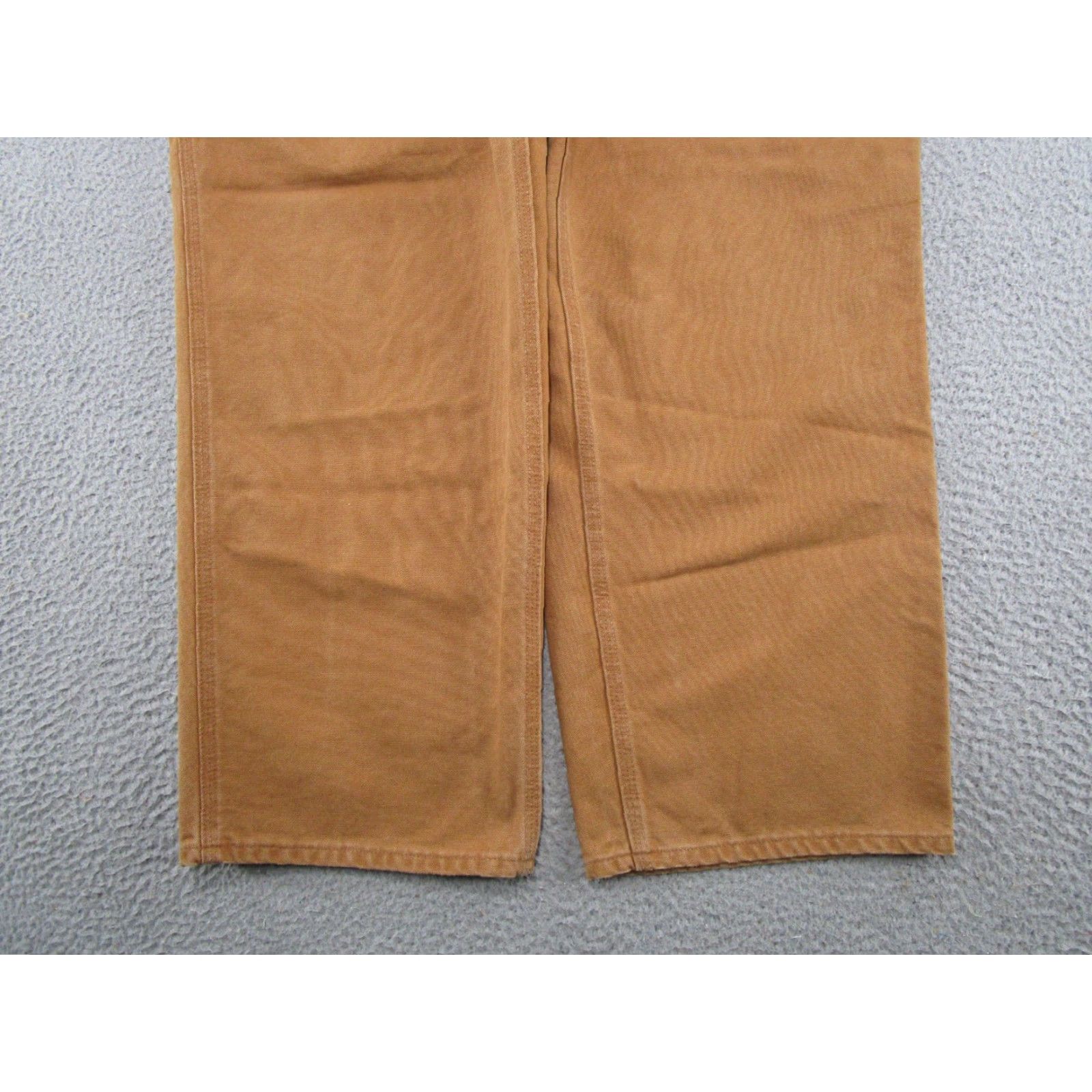 Carhartt VINTAGE Carhartt Work Dungaree Pants Brown Men’s 40x30 Canvas 5-Pocket Carpenter Logo 90s Grunge USA Mens Size US 40 / EU 56 - 2 Thumbnail