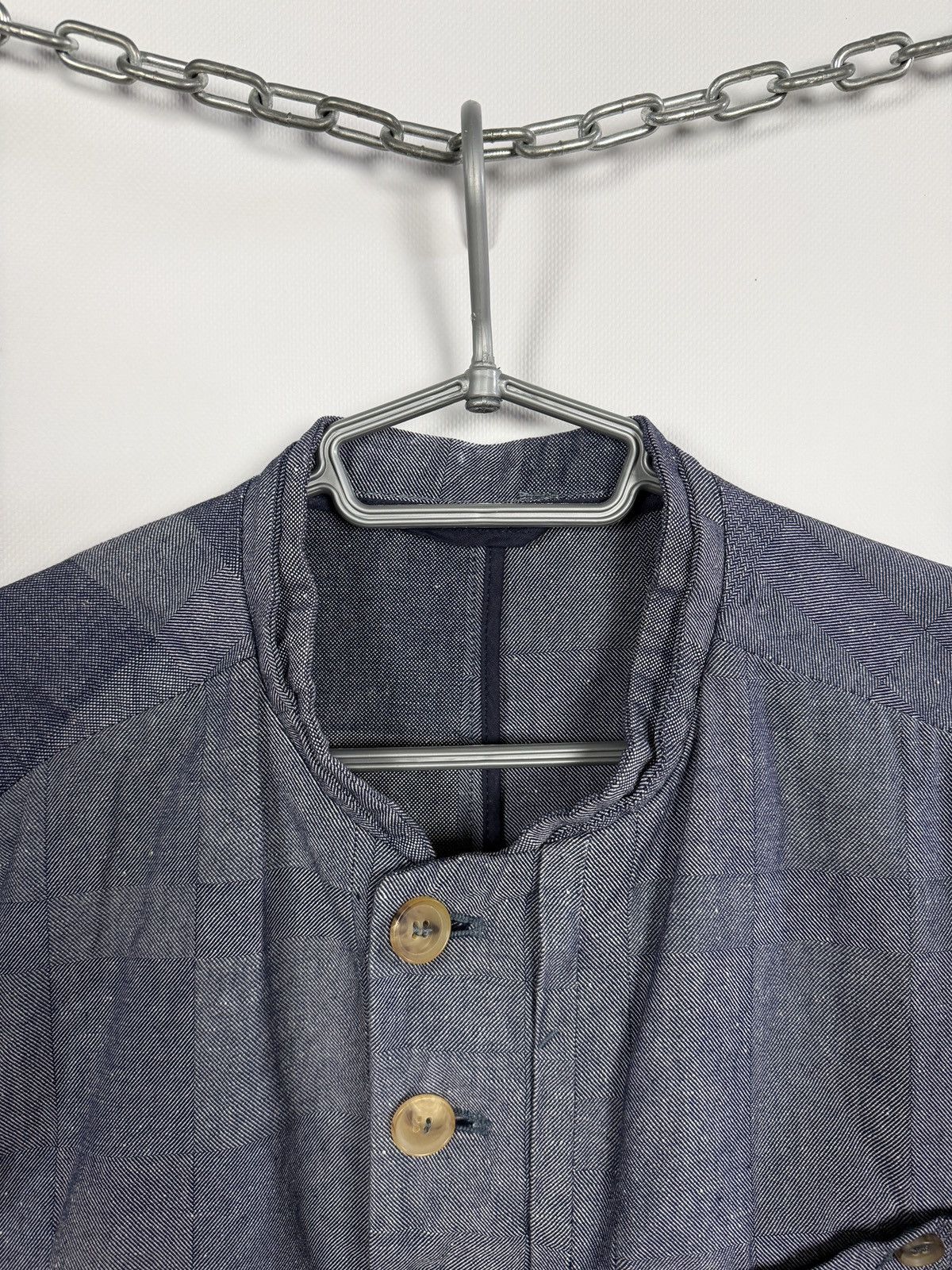 Diesel Black Gold Diesel Black Gold Denim Chambray Pattern Blazer Jacket Italy Size US L / EU 52-54 / 3 - 6 Thumbnail