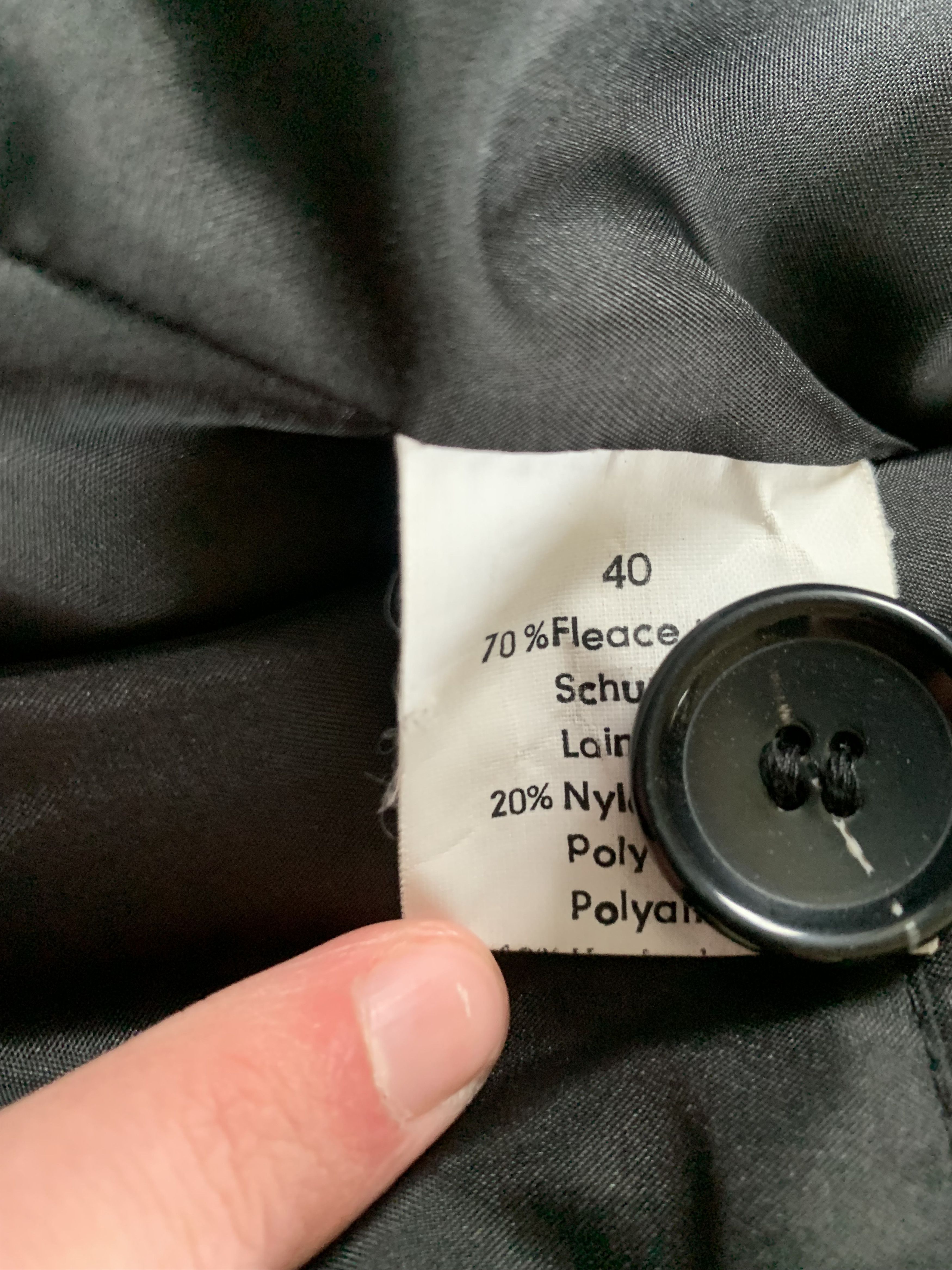 Other Giorgio Womens Black Heavy Wool Coat Size L / US 10 / IT 46 - 7 Thumbnail