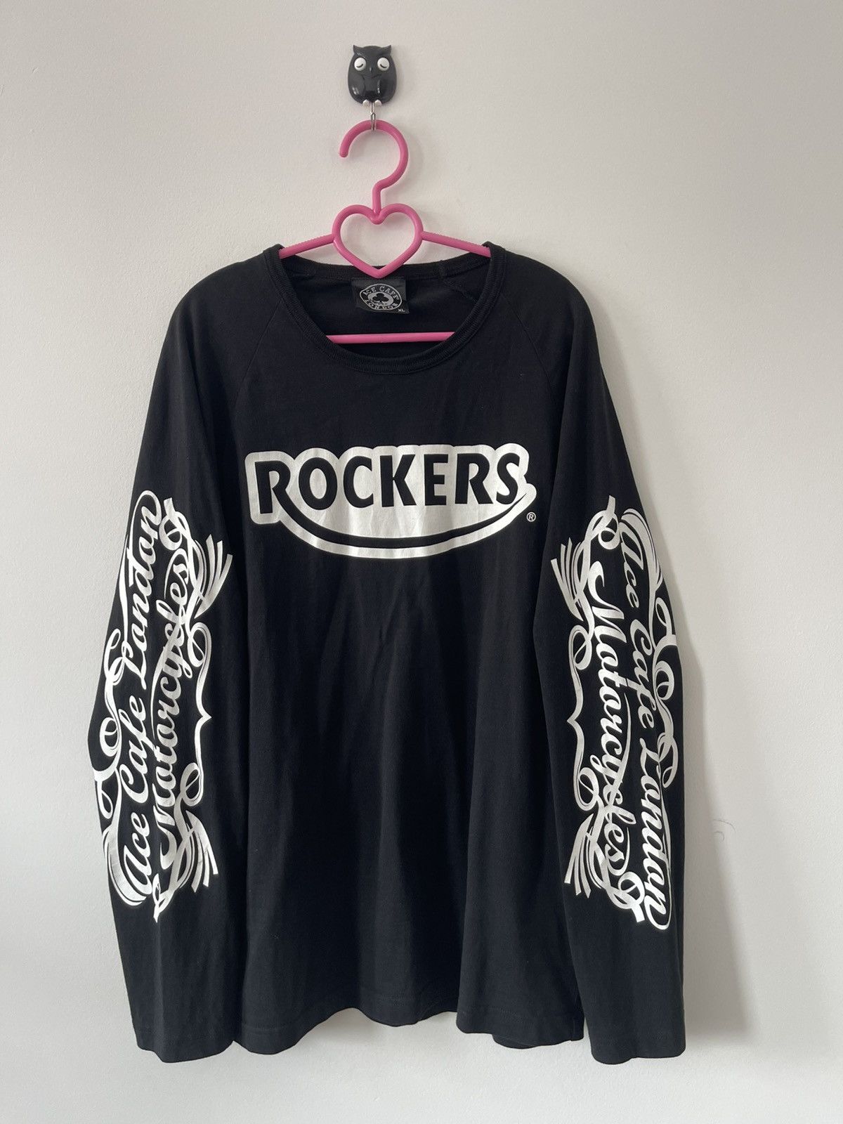 Harley Davidson Rare Vintage ACE CAFE LONDON ROCKERS Spell Out Embroidered Size US XL / EU 56 / 4 - 3 Thumbnail