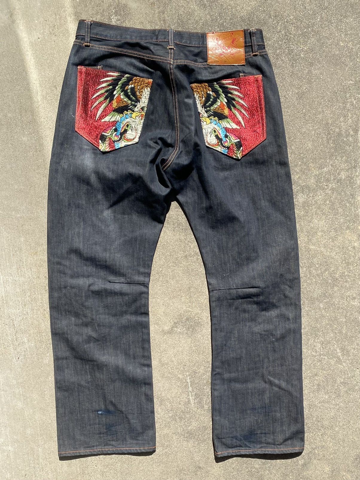 Ed Hardy × Vintage ♦️ 2008 Ed Hardy Jeans Size US 38 / EU 54 - 1 Thumbnail