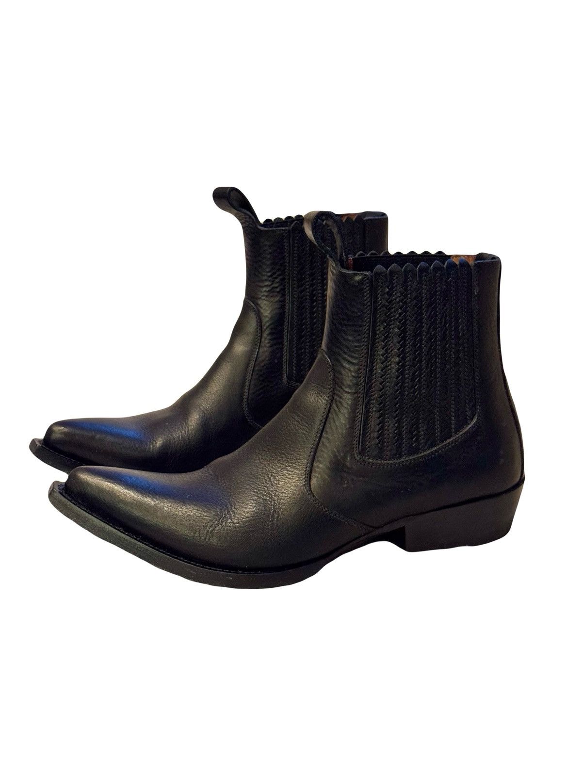 Givenchy black leather givenchy western boots 40 it men Size US 7 / EU 40 - 6 Thumbnail