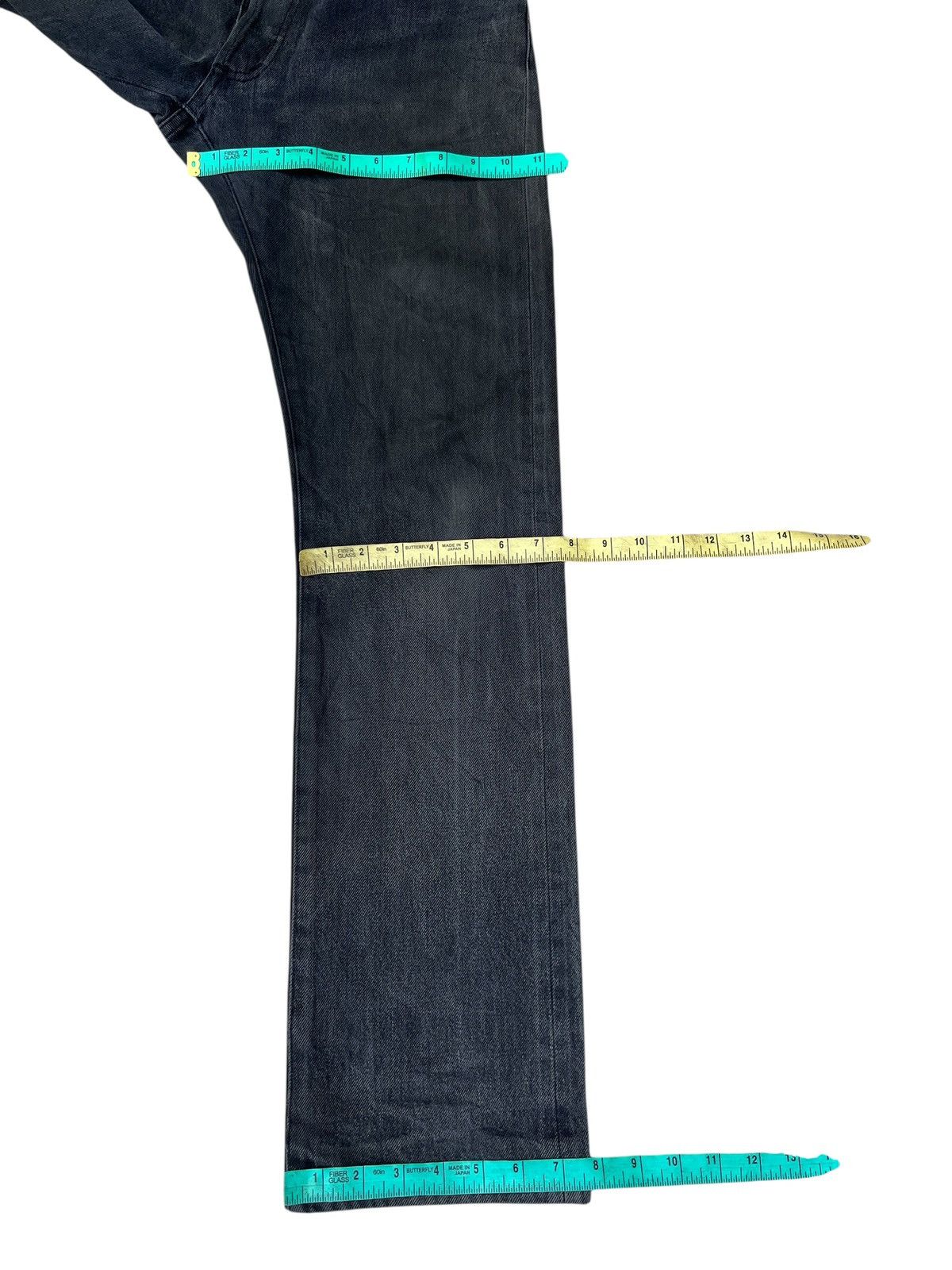 Vintage Celt&Cobra Japan Faded Mud Black Denim Selvedge Jeans Size US 29 - 5 Thumbnail