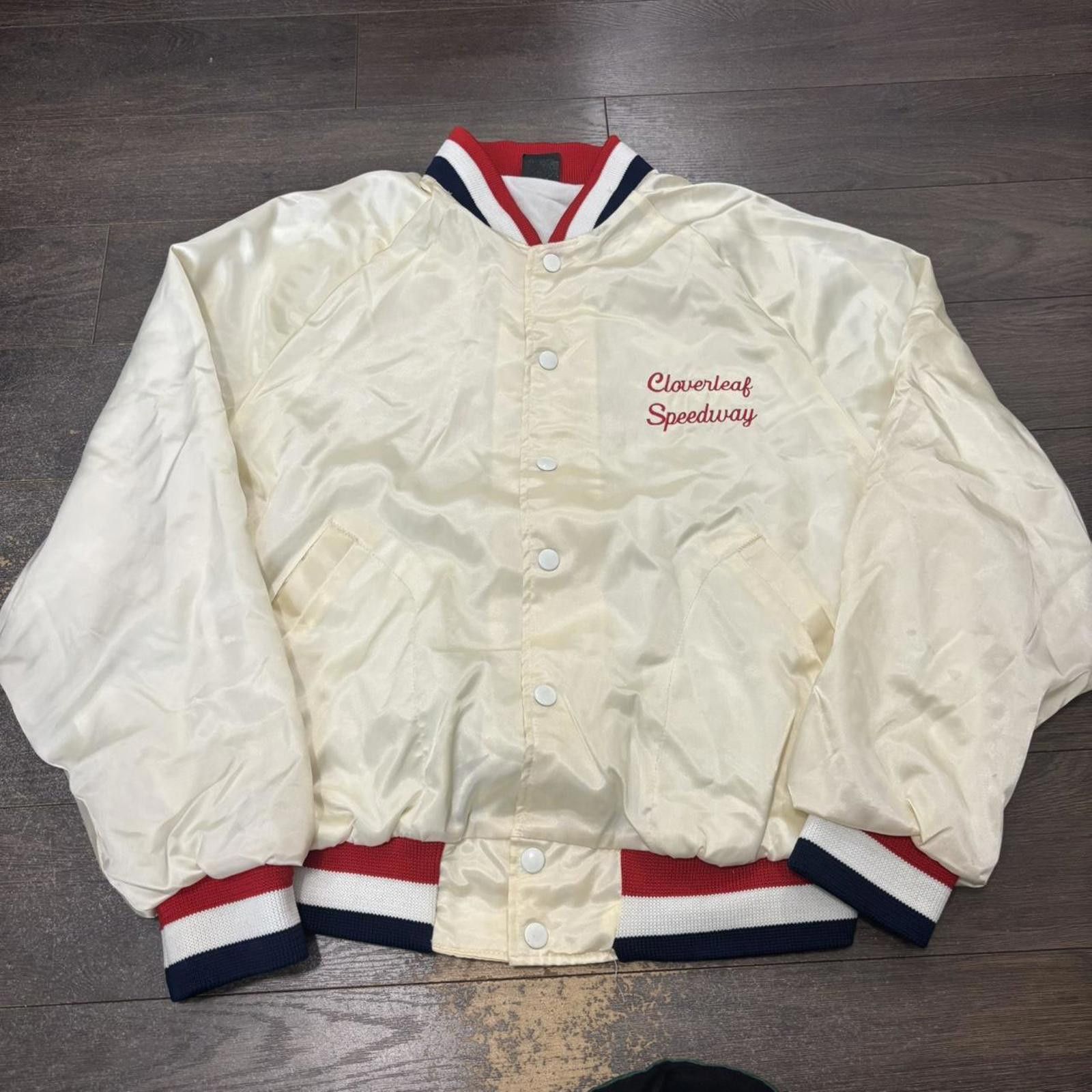 Starter Vintage cloverleaf speedy way button up satin jacket 80s L Size US L / EU 52-54 / 3 - 3 Thumbnail