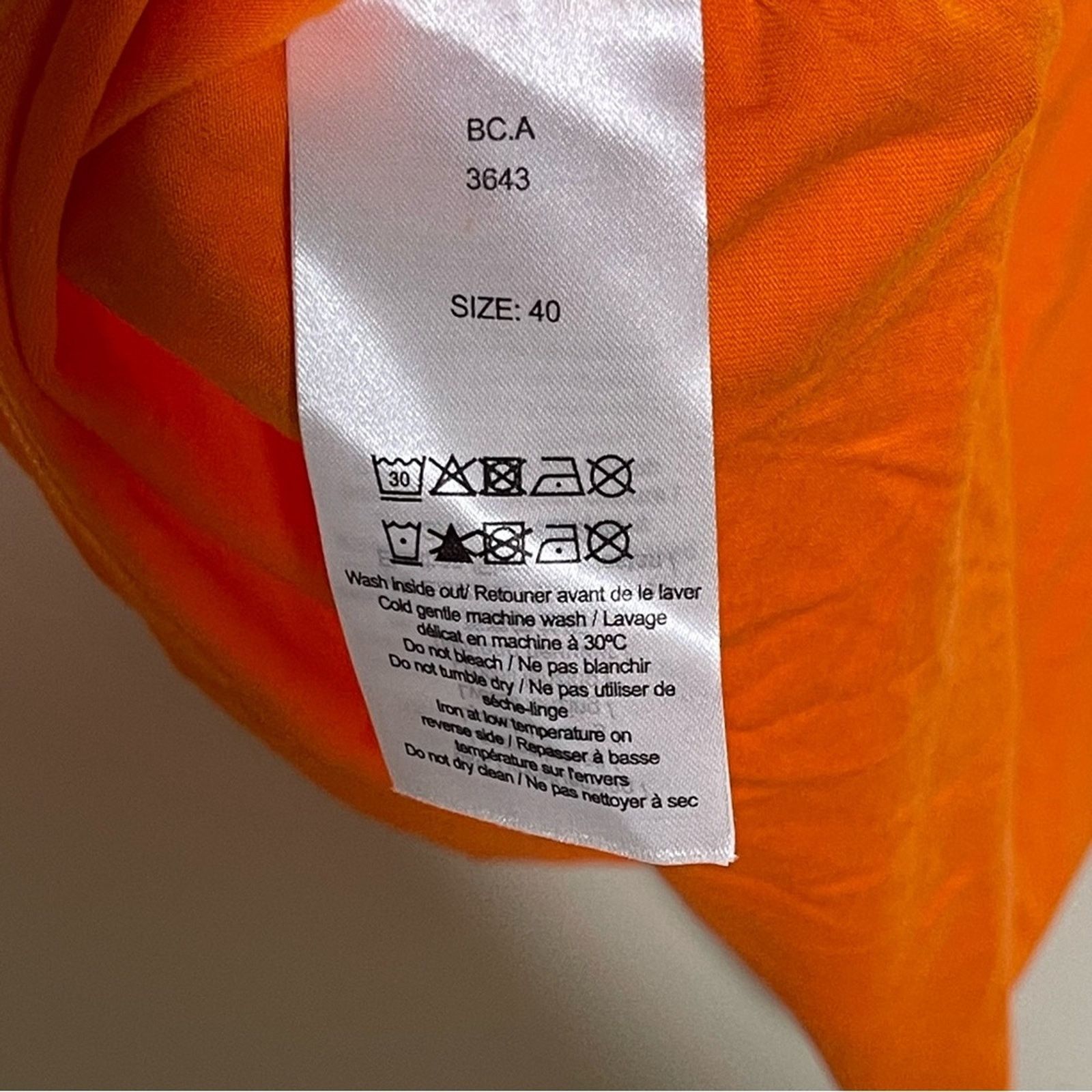 Ganni Cutout Blouse In Vibrant Orange sz 40 US 8