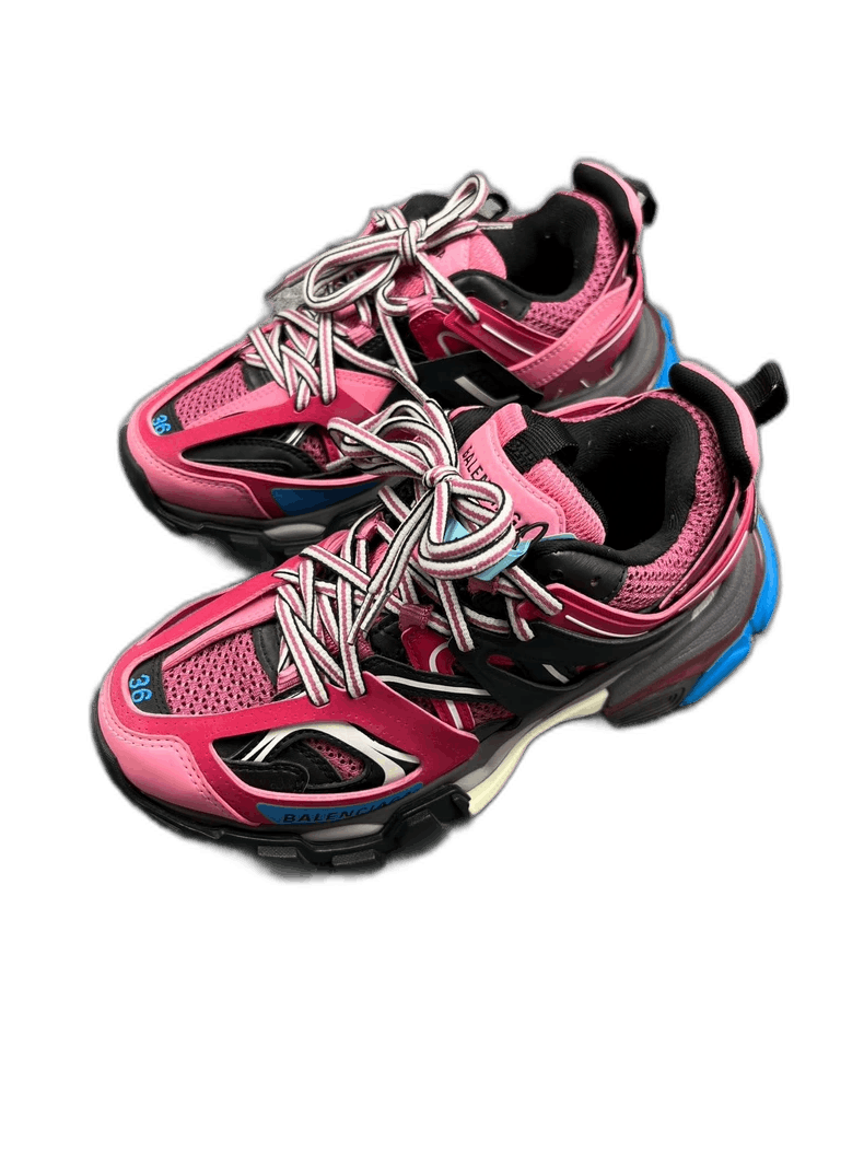 Balenciaga Balenciaga Pink Track Sneakers Size 36 Size US 5 / EU 37 - 1 Thumbnail